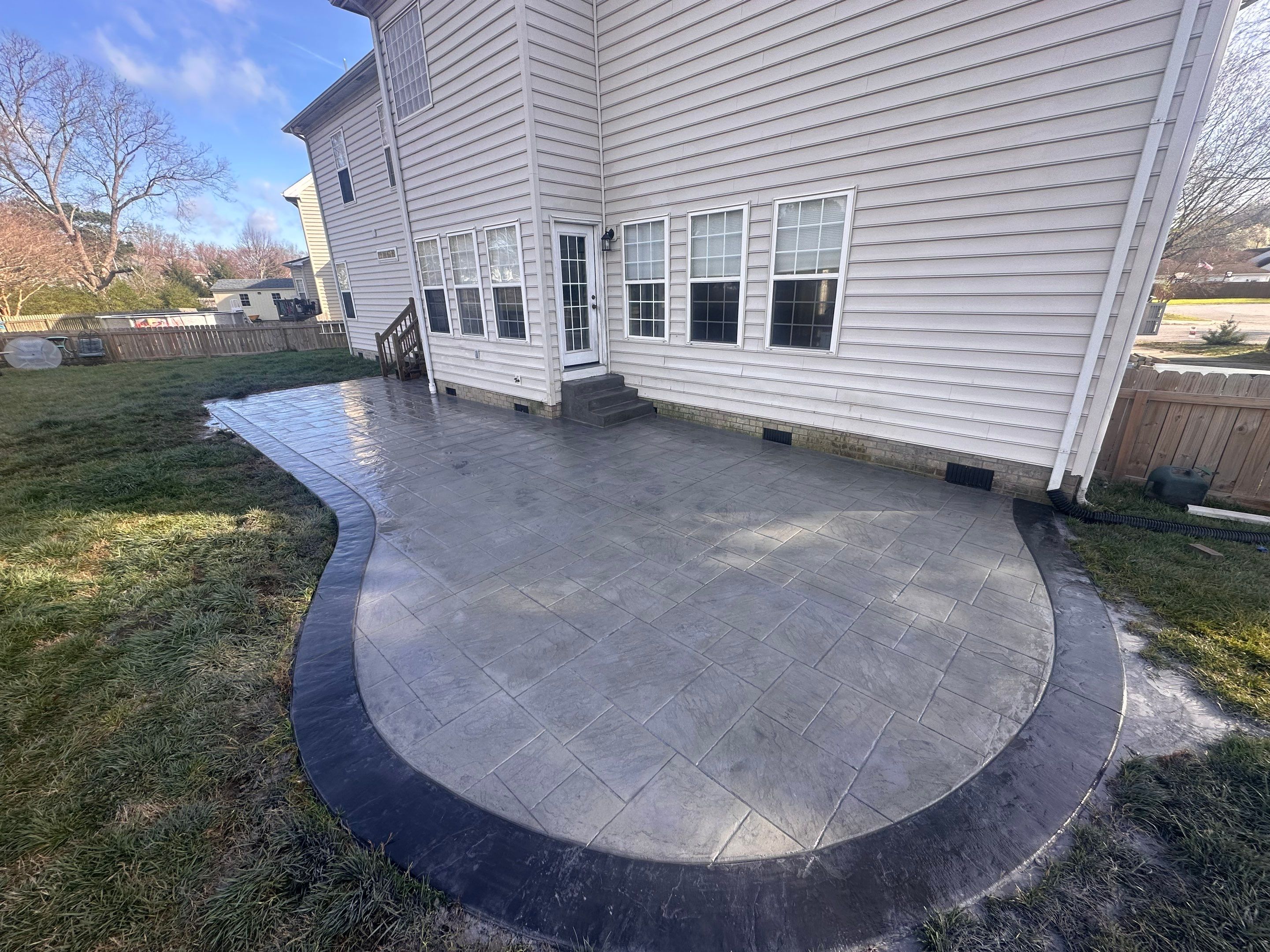 Project in Virginia Beach by Sam The Concrete Man Virginia Beach