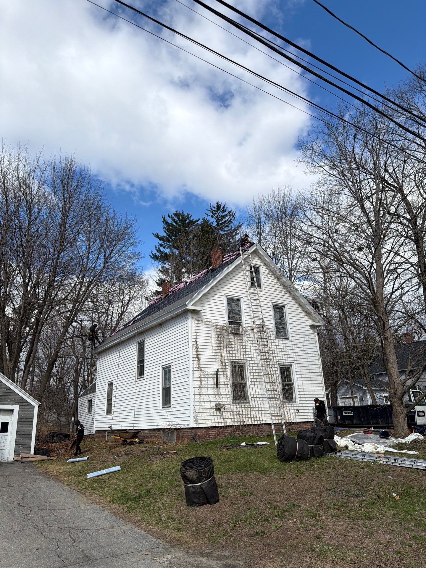 Asphalt Shingle Roof Replacement for Two-Story Waterville Home by Tall pine roofing