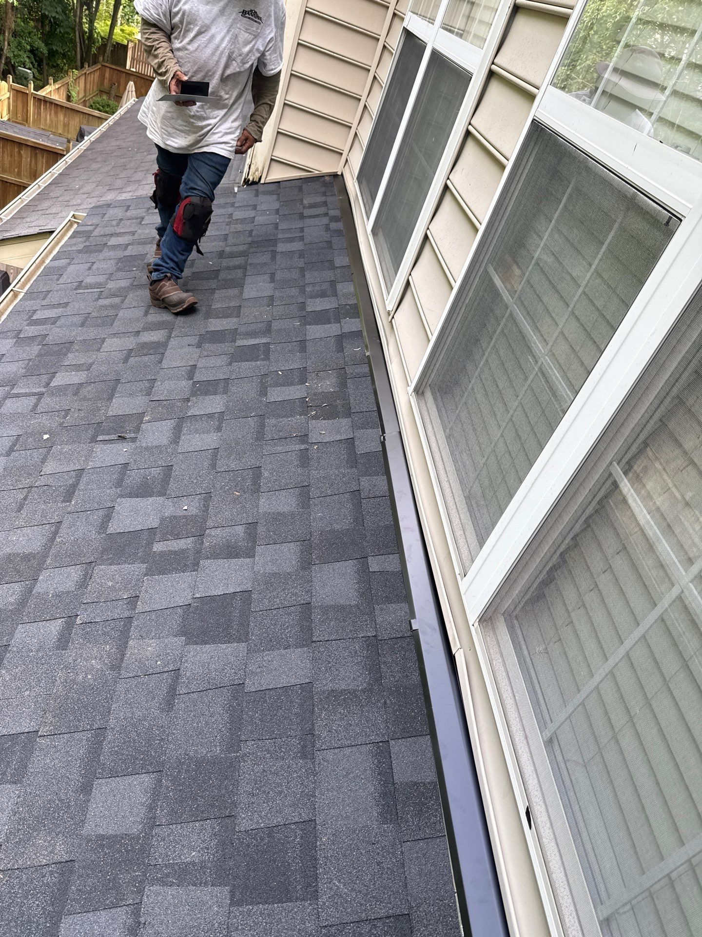 Reston Roof Replacement with CertainTeed Landmark PRO in Max Def Moire Black by RM Banning, Inc.