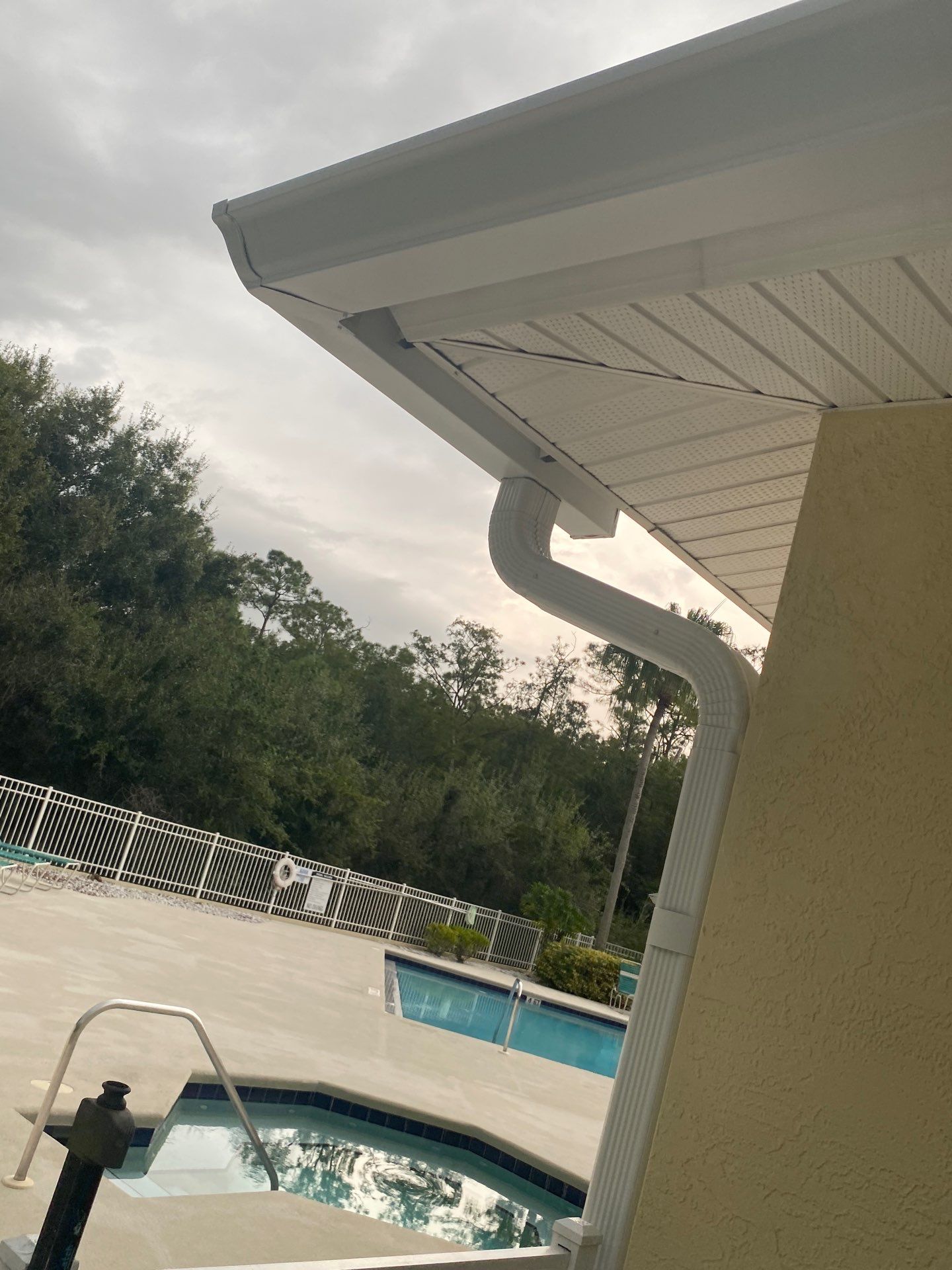 White K-Style Gutters in Fort Myers FL by Gutter Professors