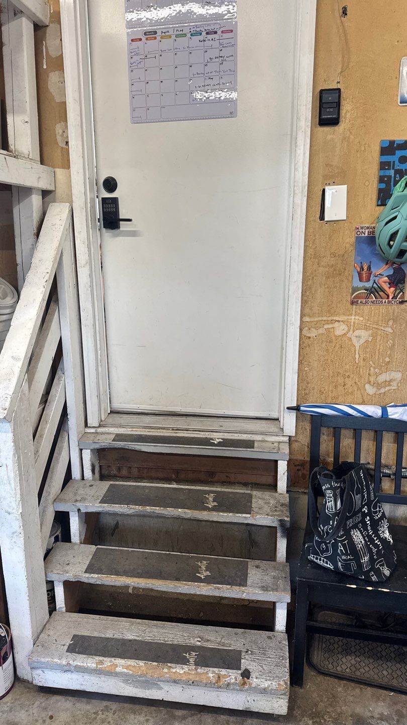 Dog Door and Stairs by Rudd Builders LLC