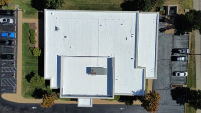 Commercial Roofing Install - SPF Foam & Coatings Restoration & EPDM System - Color White 