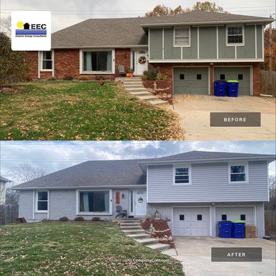 Installed New Vinyl Siding