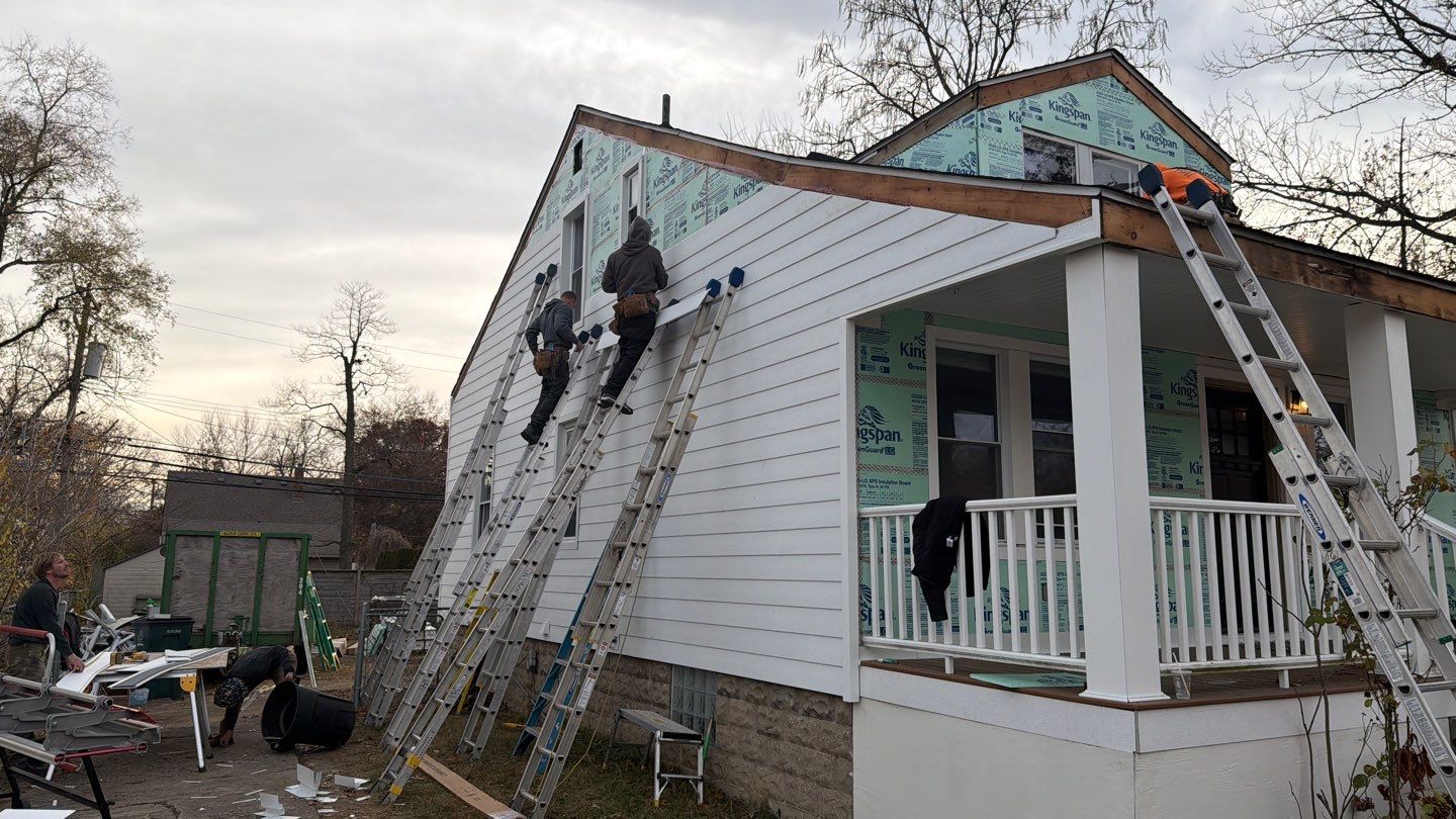 Siding Replacement using Ascend Glacier White by 180 Contractors