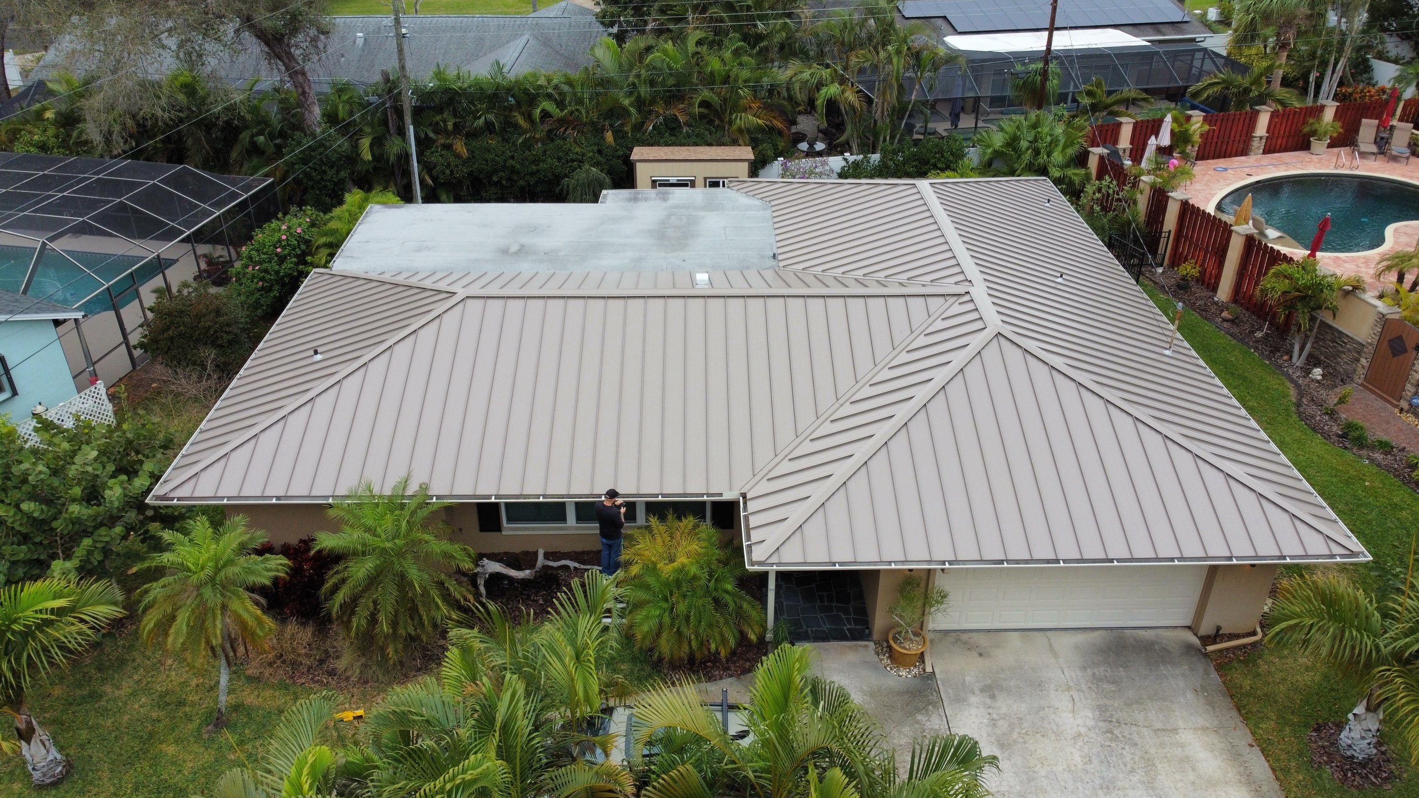 Standing Seam Metal Roof Replacement in Dunedin, FL by Steadfast Roofing 