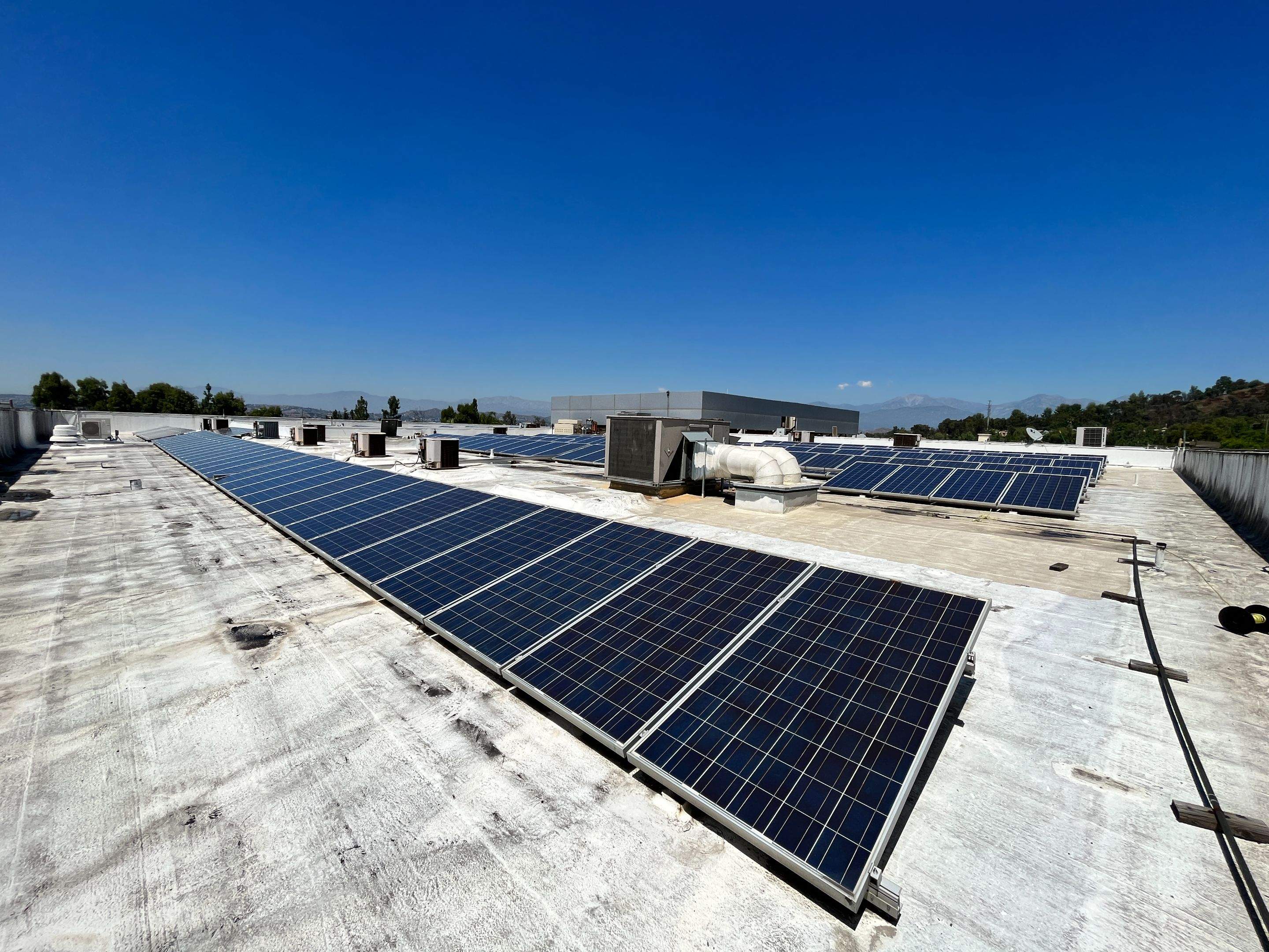 Commercial Solar Panel Cleaning in Diamond Bar, Ca by Palm Coast Solar Cleaning