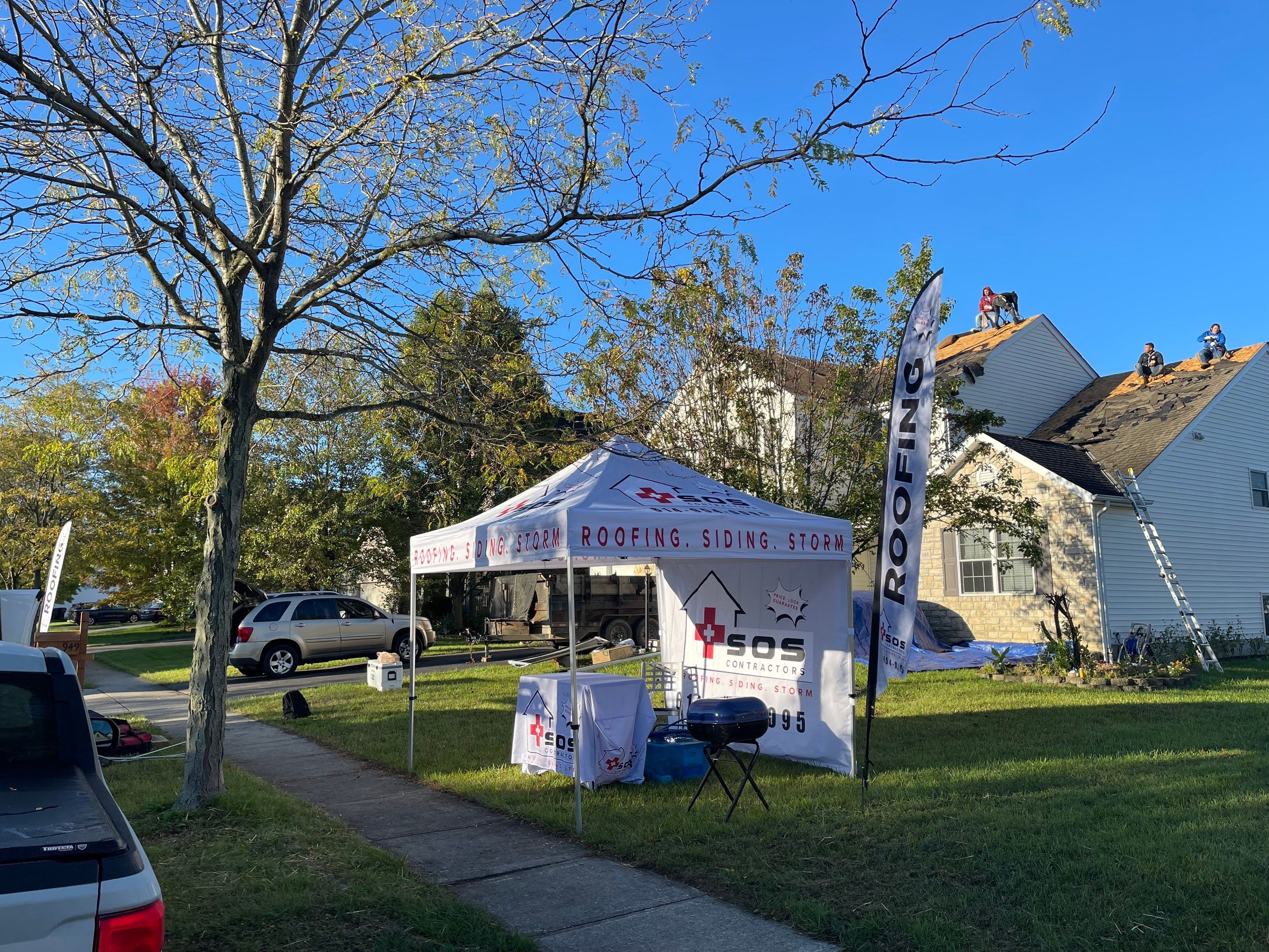 Residential Roofing Installation using IKO dimensional shingles by SOS Home Ohio 