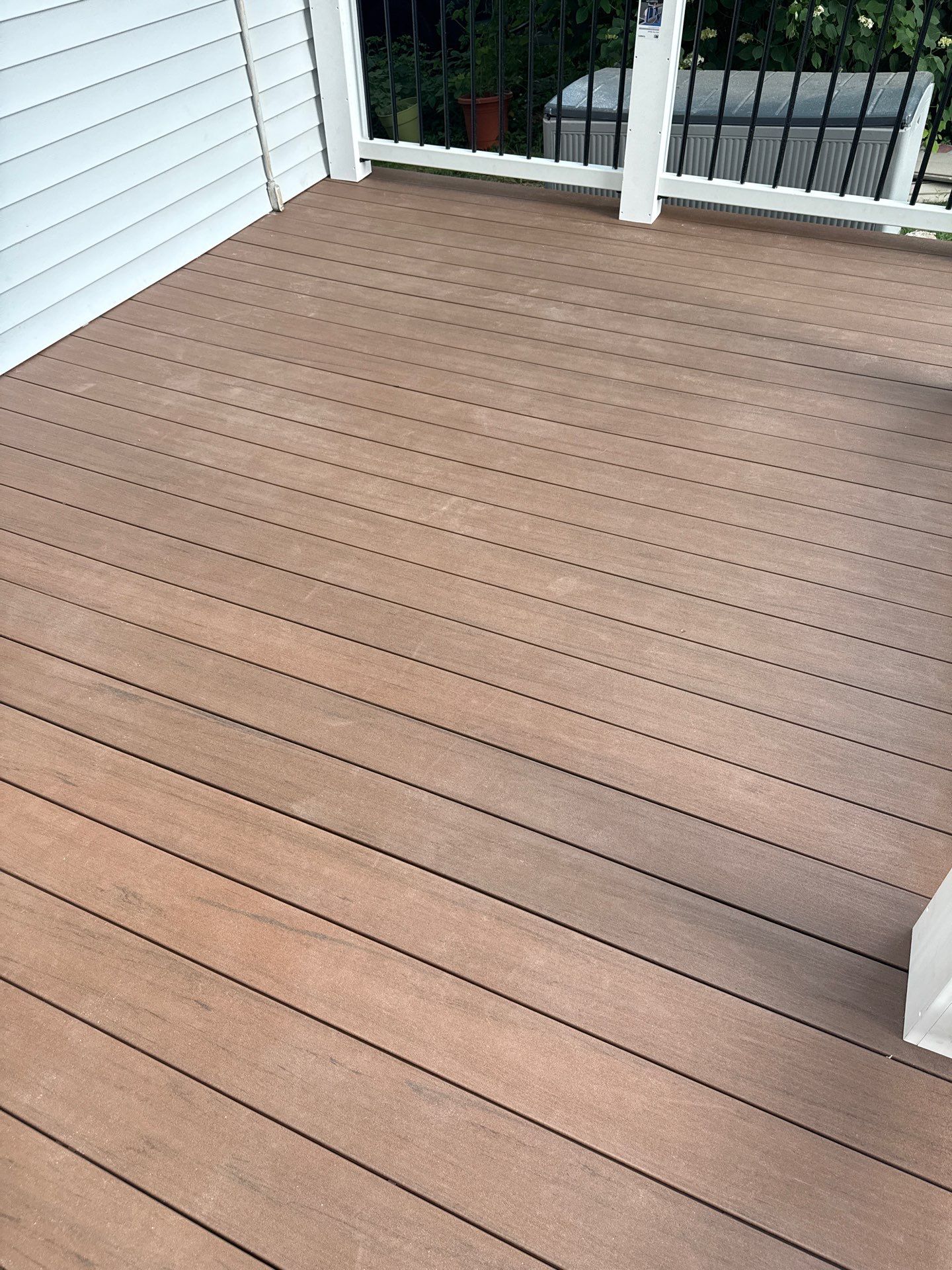 new deck with custom pergola by CabralCarpentry & Painting LLC