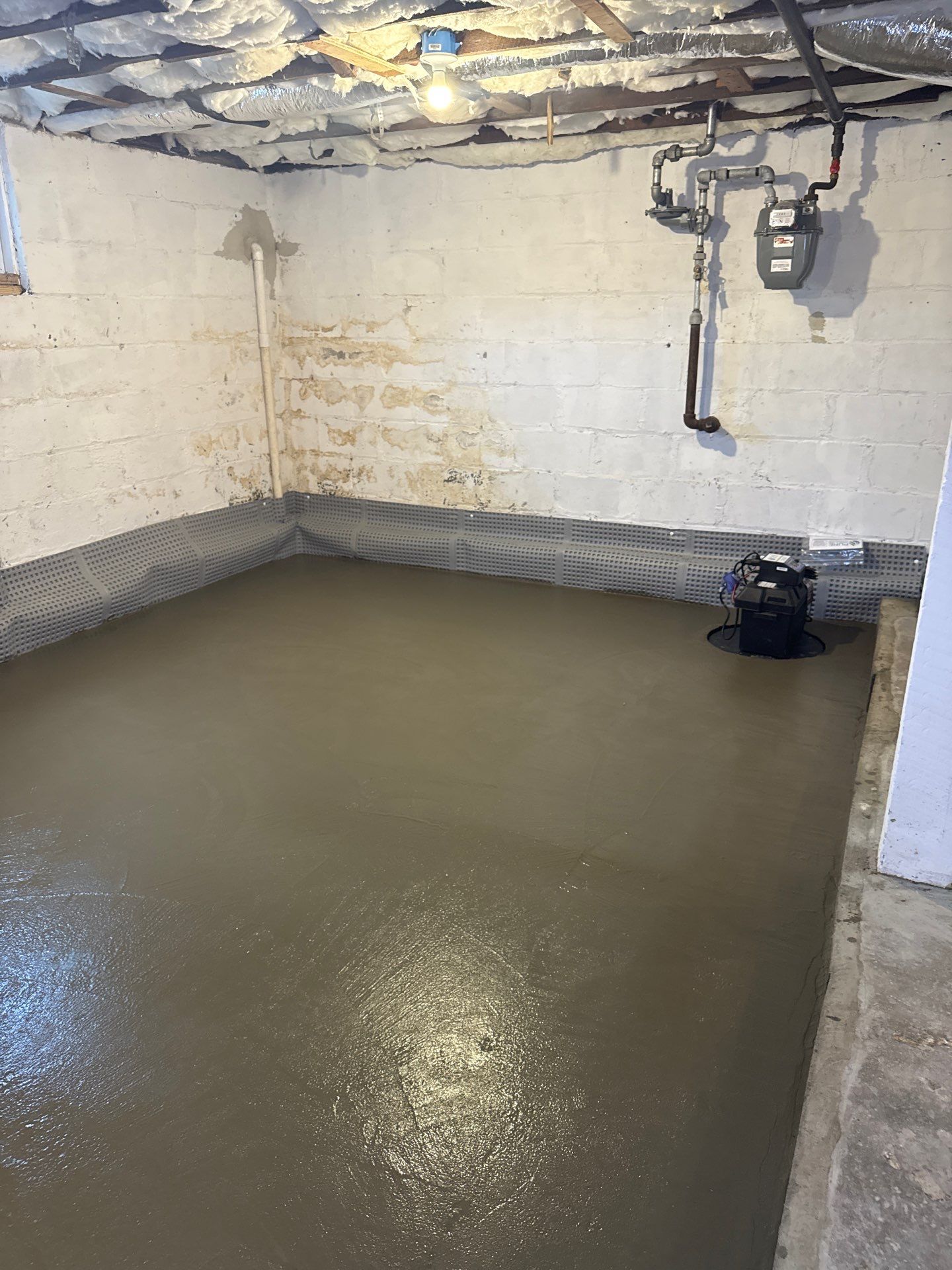 Concrete Floor Replacement and Interior French Drain Project in Morris Plains, New Jersey by Pure Service Pro, LLC