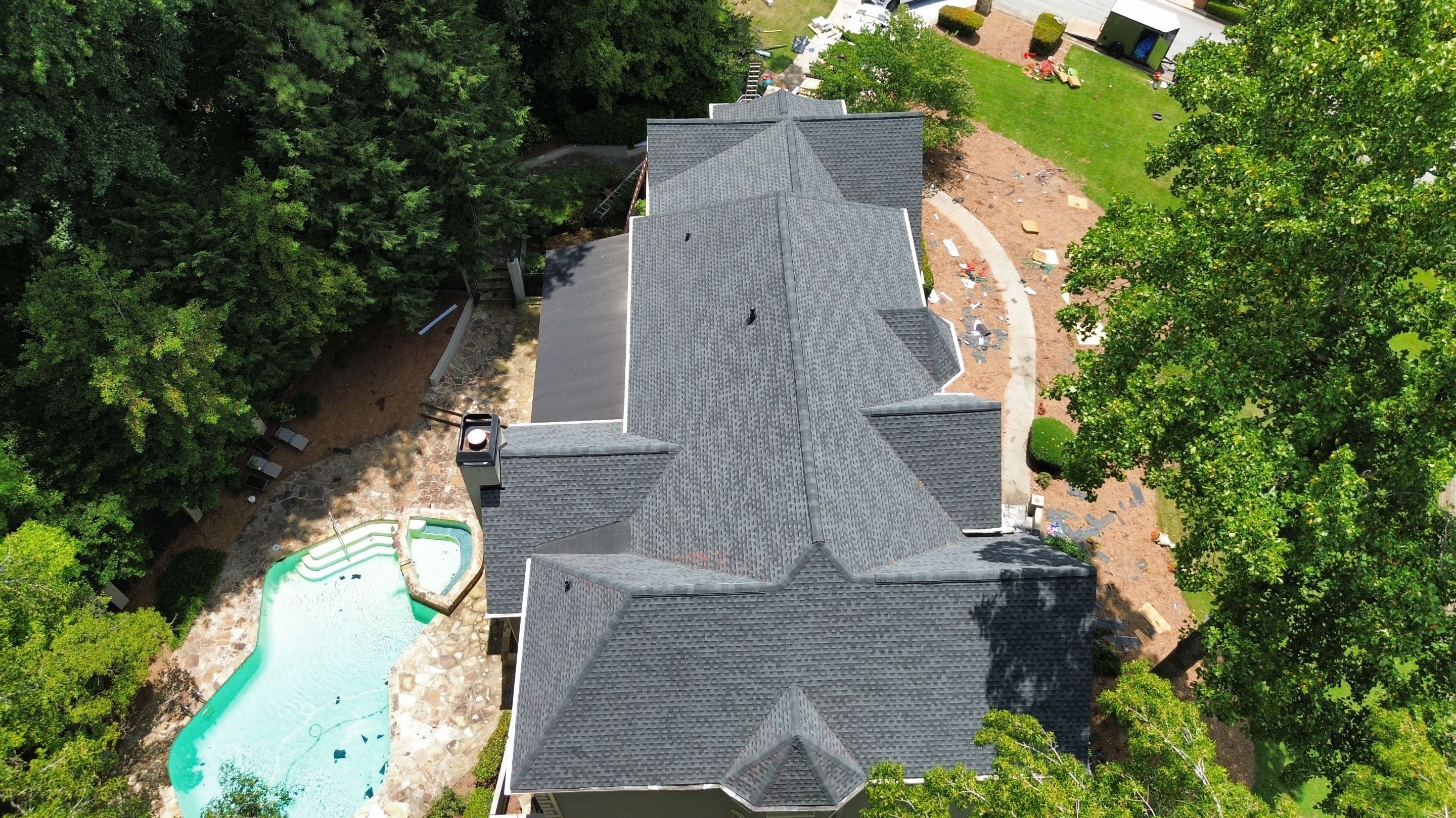 Stone Mountain, GA Roof Replacement GAF Timberline HDZ Charcoal by Reset Roofing