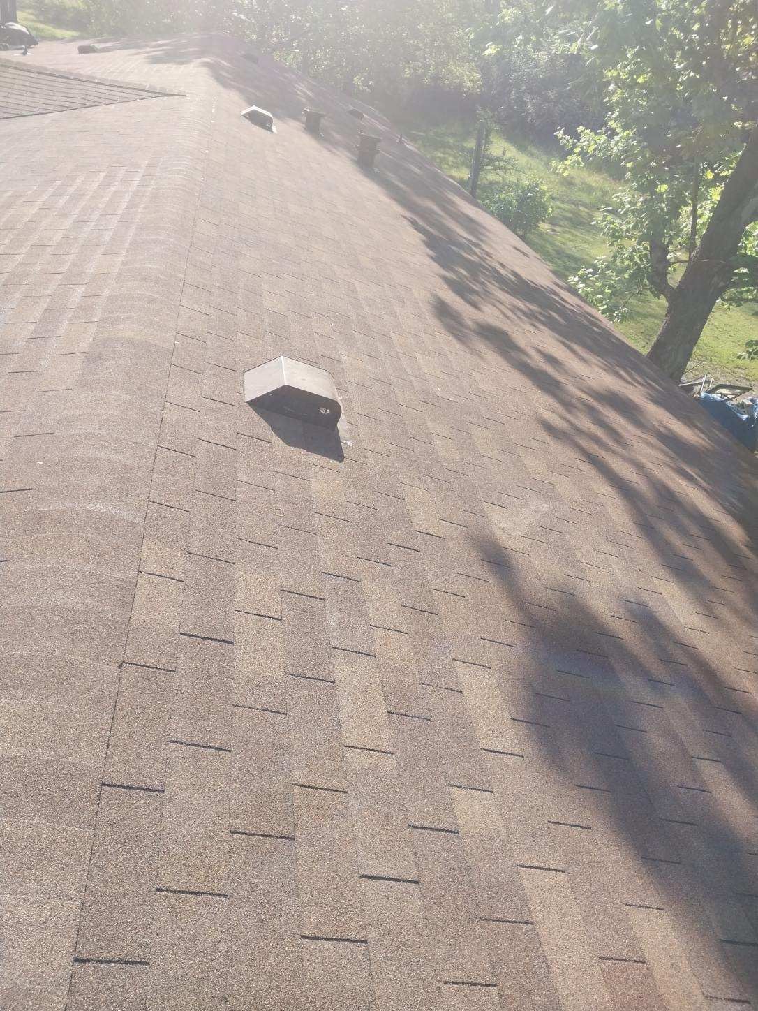Storm Restoration Reroof: 25 Year 3-Tab Shingle by Hostetler Roofing