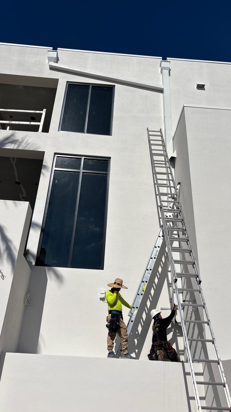 Residential Install of Flat TPO by International Roofing