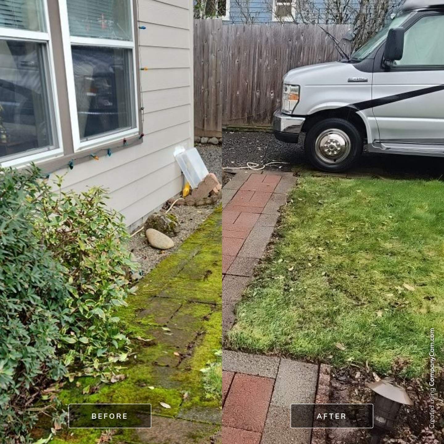 Concrete wash using Biocide by Willamette Outdoor Wash LLC