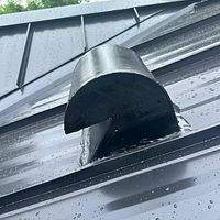 .032 Aluminum 1.5" Mechanical Seam Matte Black  by Total Roofing System The Metal Roof Experts