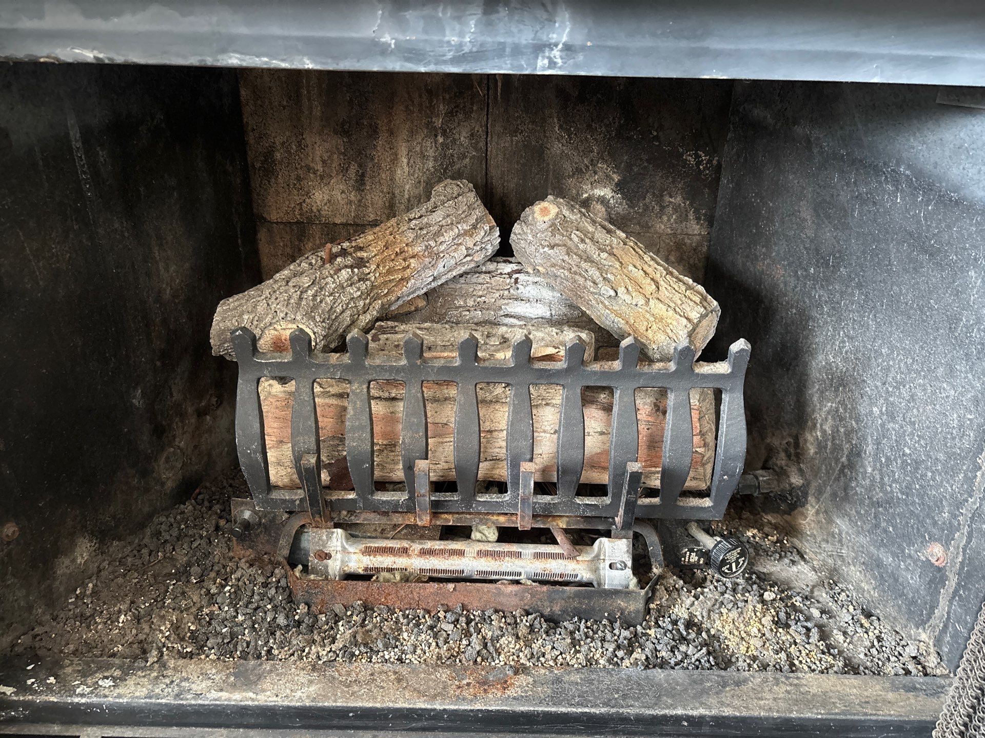 Gas Fireplace in Norfolk by Premier Chimney and Roofing