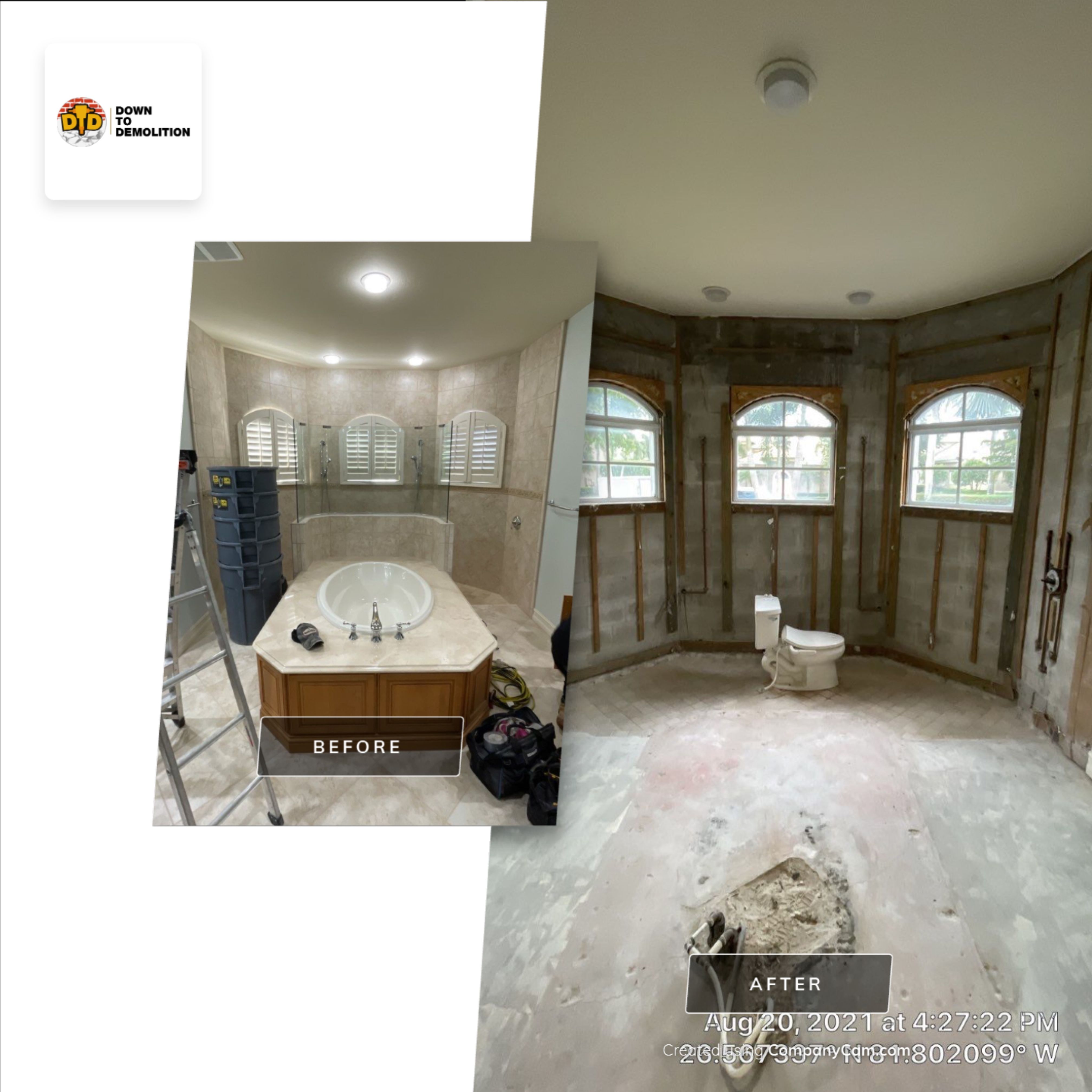 Kitchen & Living Room Demo by Down to Demolition