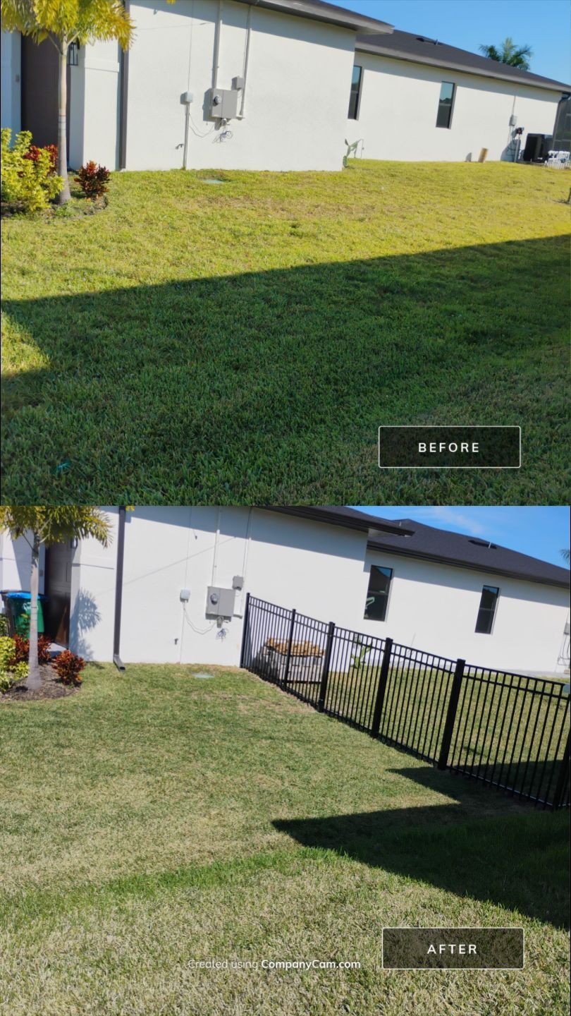 Bronze Aluminum Fence in Cape Coral by True Fence LLC