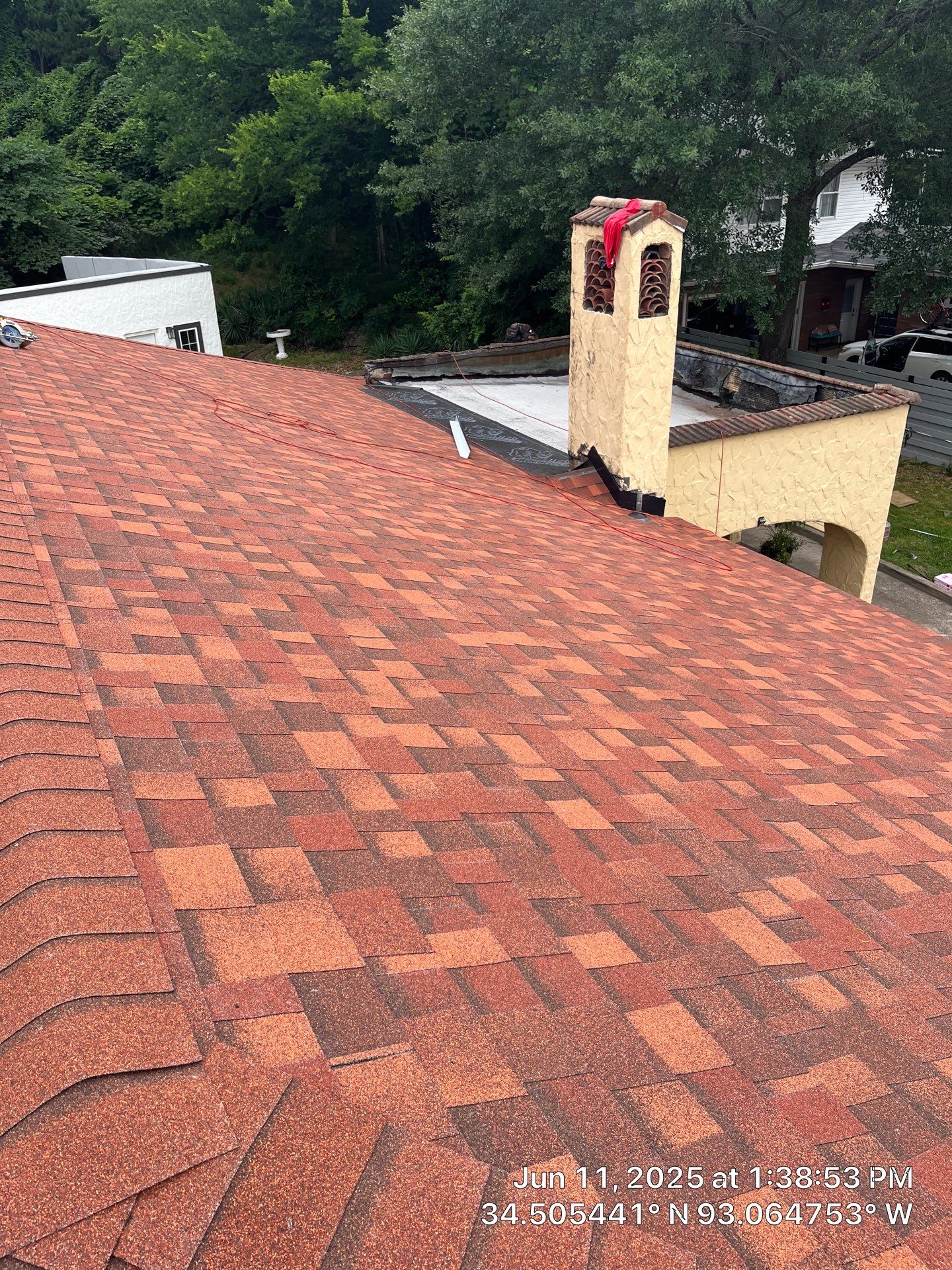 Asphalt Shingle and Flat Roof Replacement in Hot Springs by Temple Roofing and Exteriors