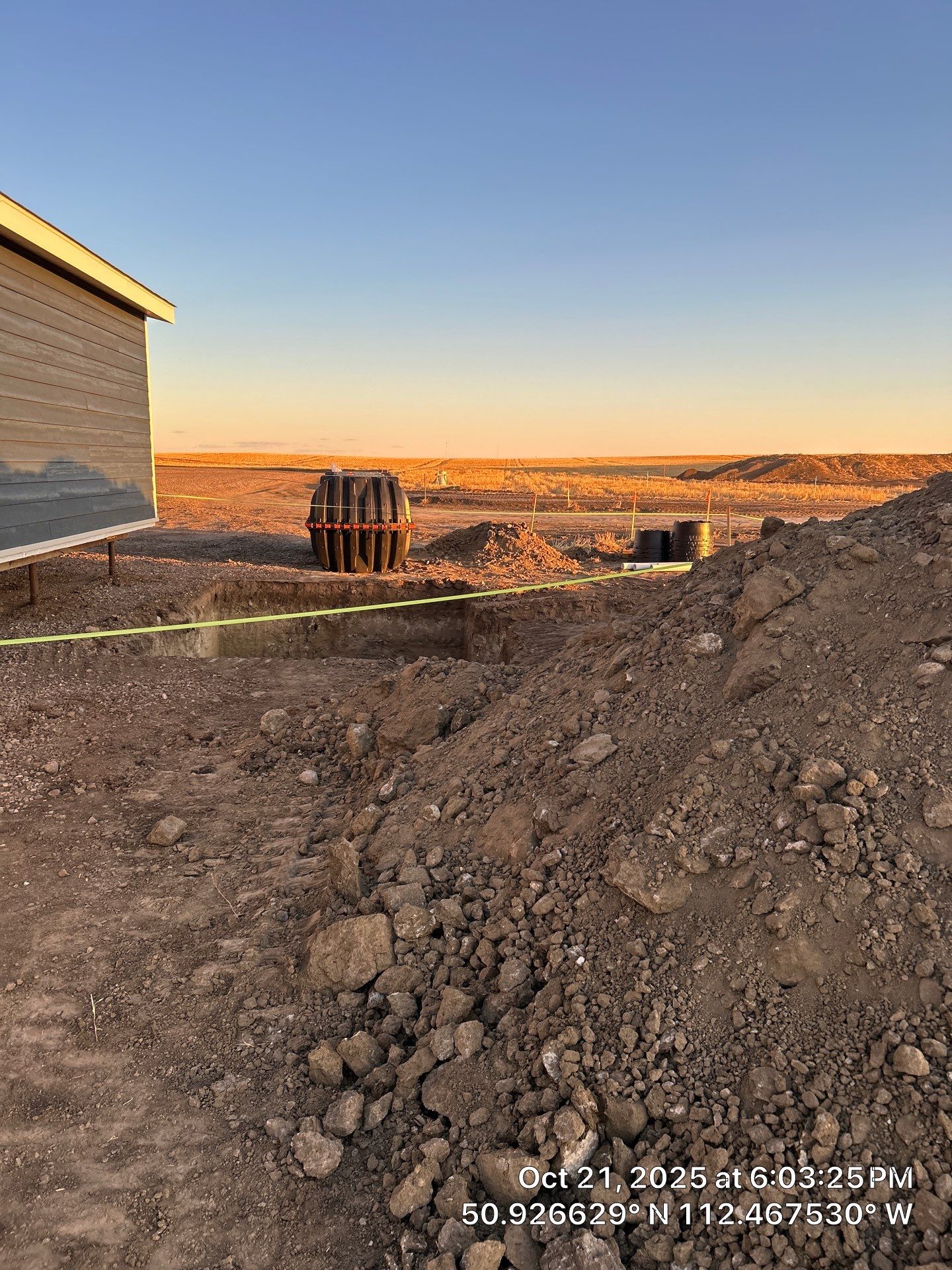 Full Septic System Installation With Polyethylene Tanks In Alberta by Septic Medic Inc.