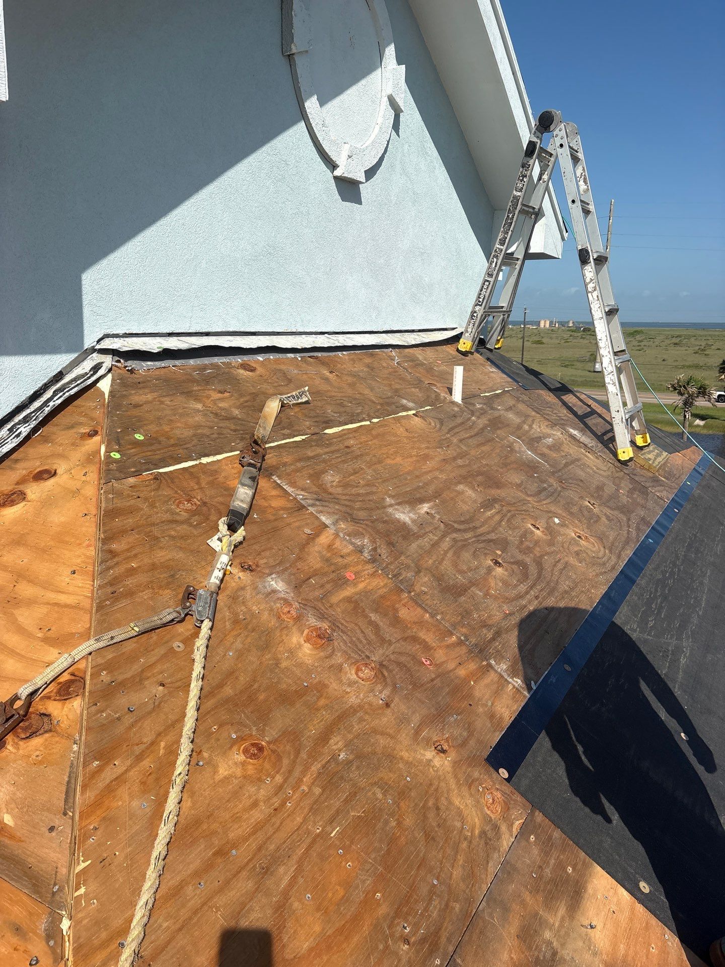 We Aint Scared of heights  by Bayfront Roofing and Construction