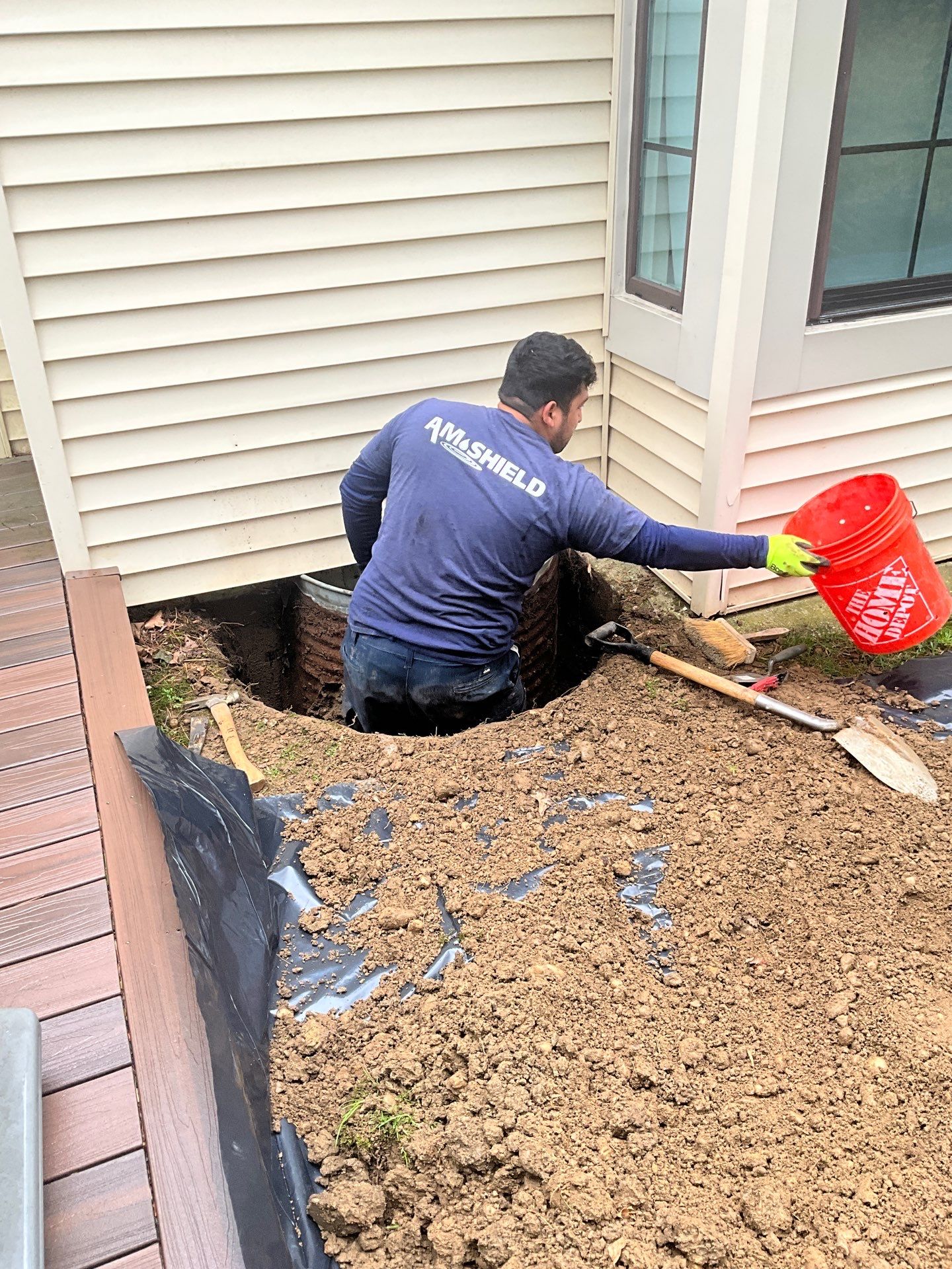 Ibis Ct. Manhasset, NY by A.M. Shield Waterproofing, Corp.