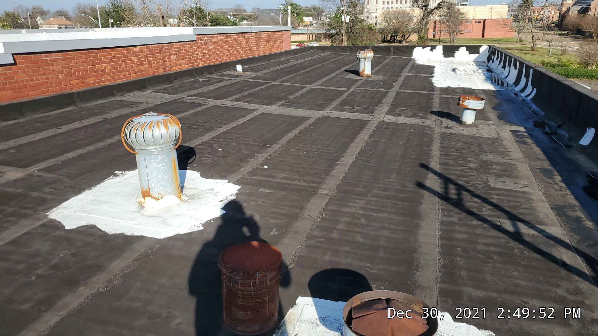 Commercial Roofing Installation using 50 mil PVC by Hostetler Roofing