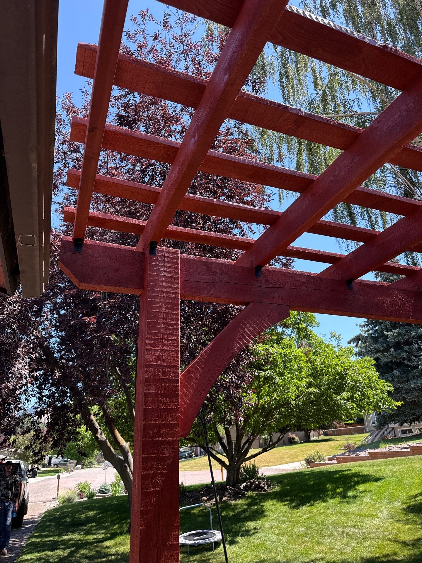 Custom Stained Timber Pergola by SAGE Decks