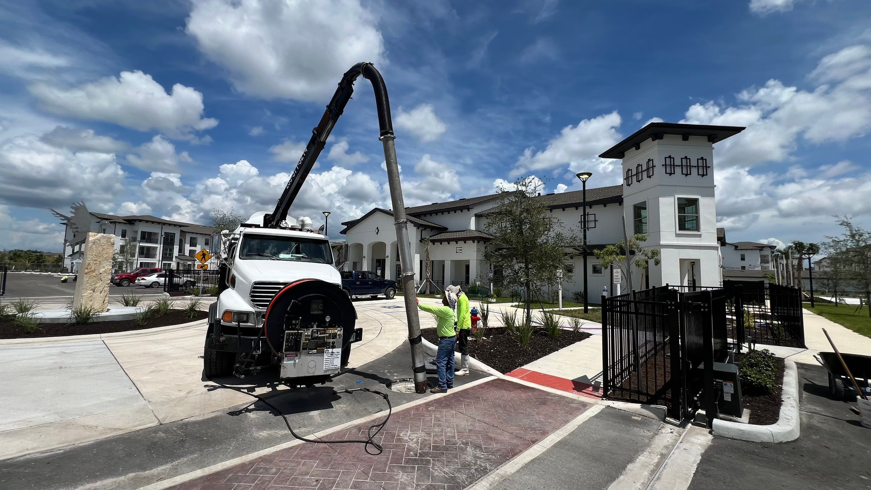 New Construction Sewer System Cleaning by APS Power & Water