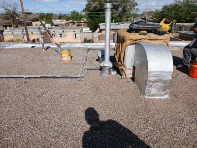 Albuquerque Flat Roof Replacement Using Tan Modified Bitumen Membrane