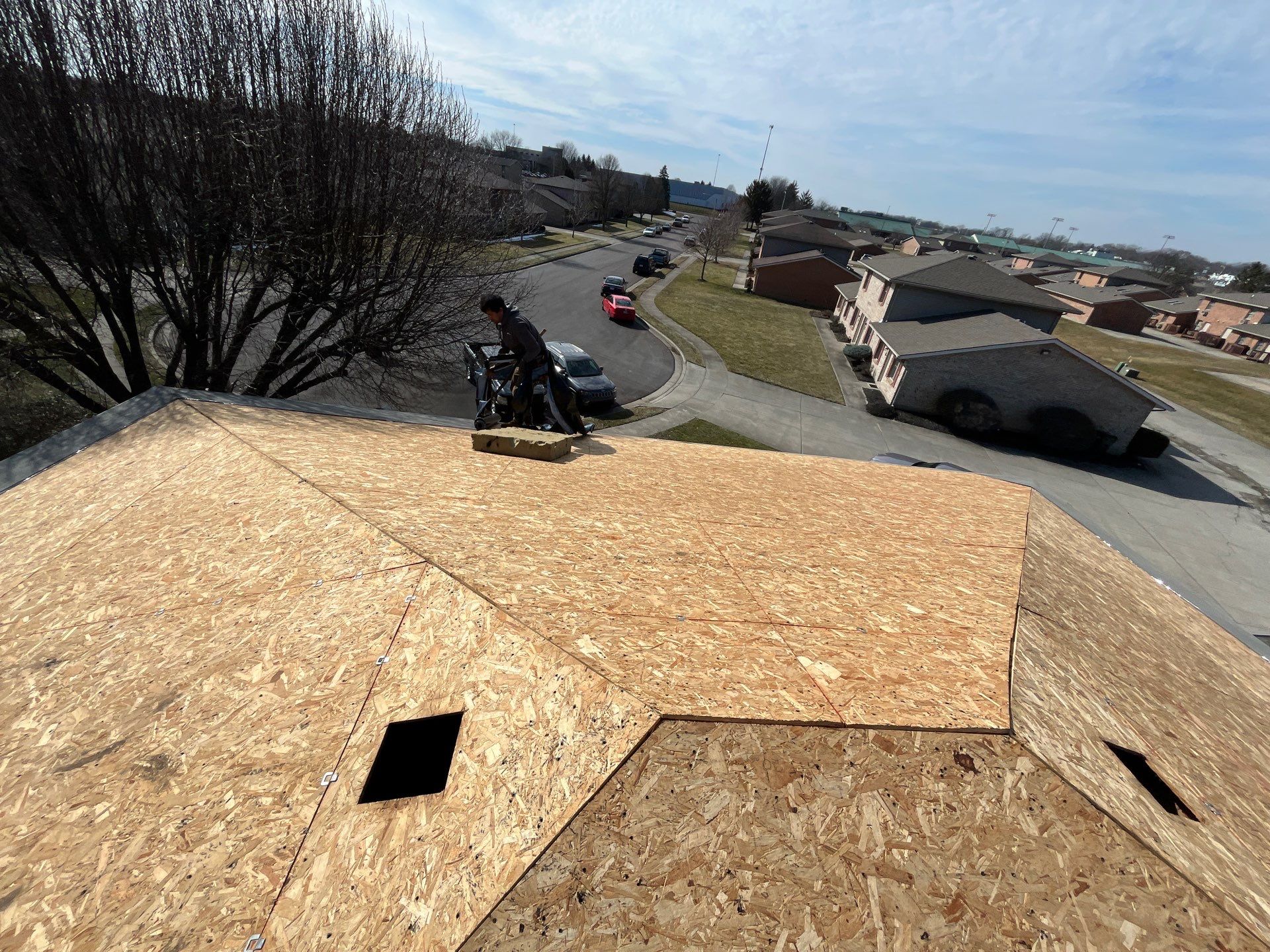 Residential Roofing Installation using GAF Timberline HDZ Weathered Wood by Nitro Roofing and Construction