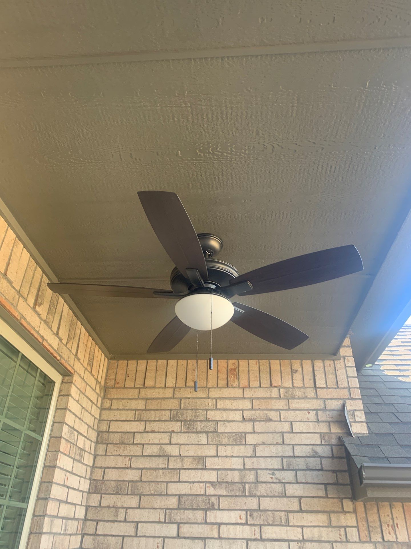 Outdoor Fan Installation in Edmond, OK by McCann's Roofing and Construction