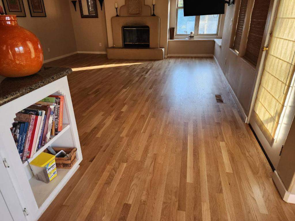Red Oak Finish and Restore by Footprints Floors South Sacramento