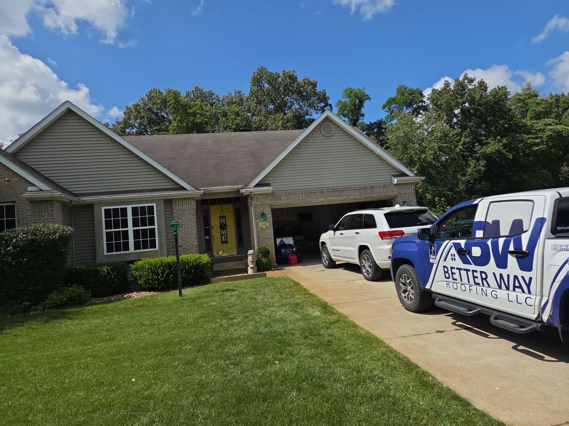 Project in Elkhart by Better Way Roofing LLC