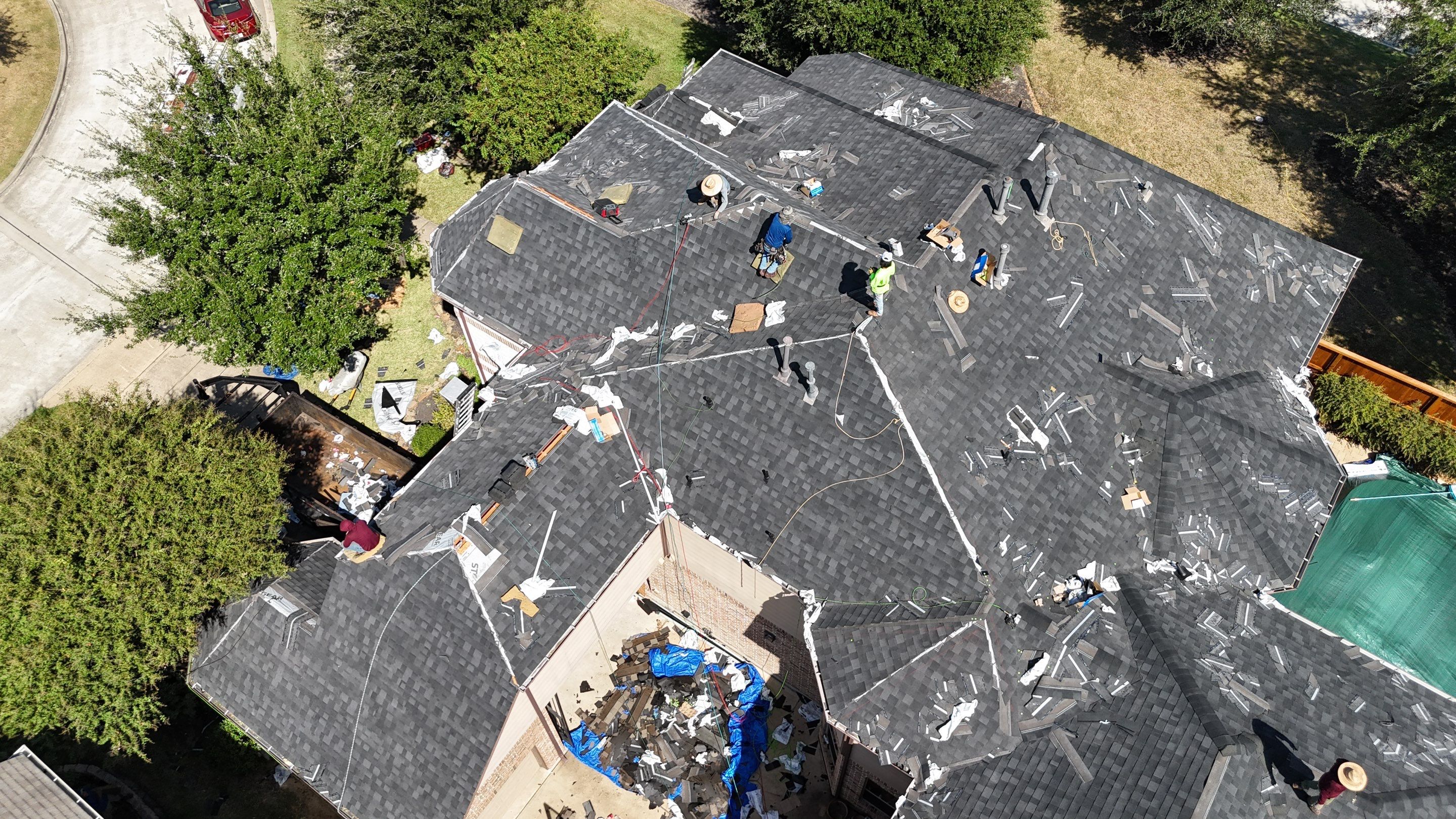 Residential Roofing Installation using IKO Dynasty by Core Four Roofing
