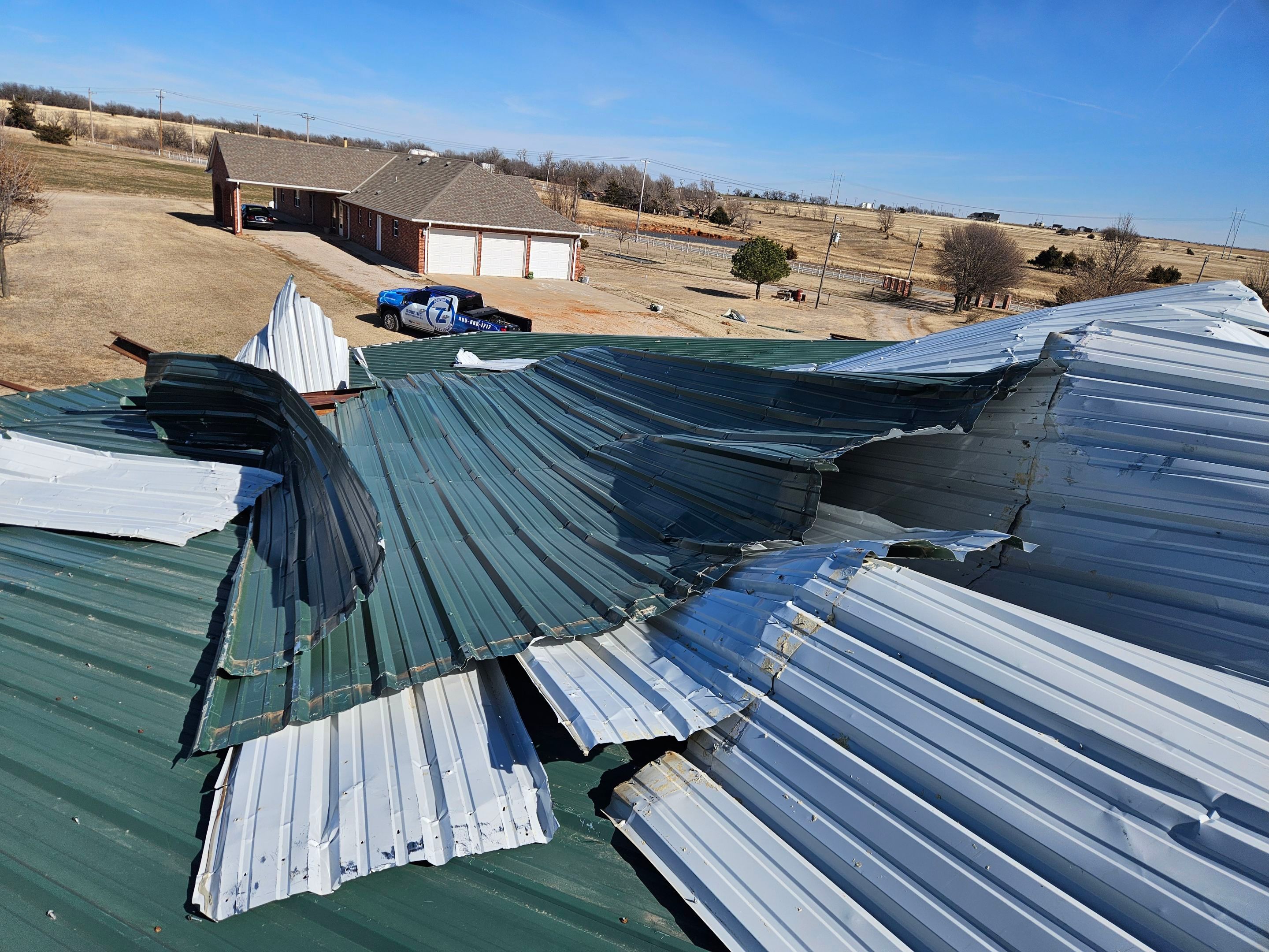 Metal Roof & Building Project in El Reno by Z Construction & Roofing, LLC