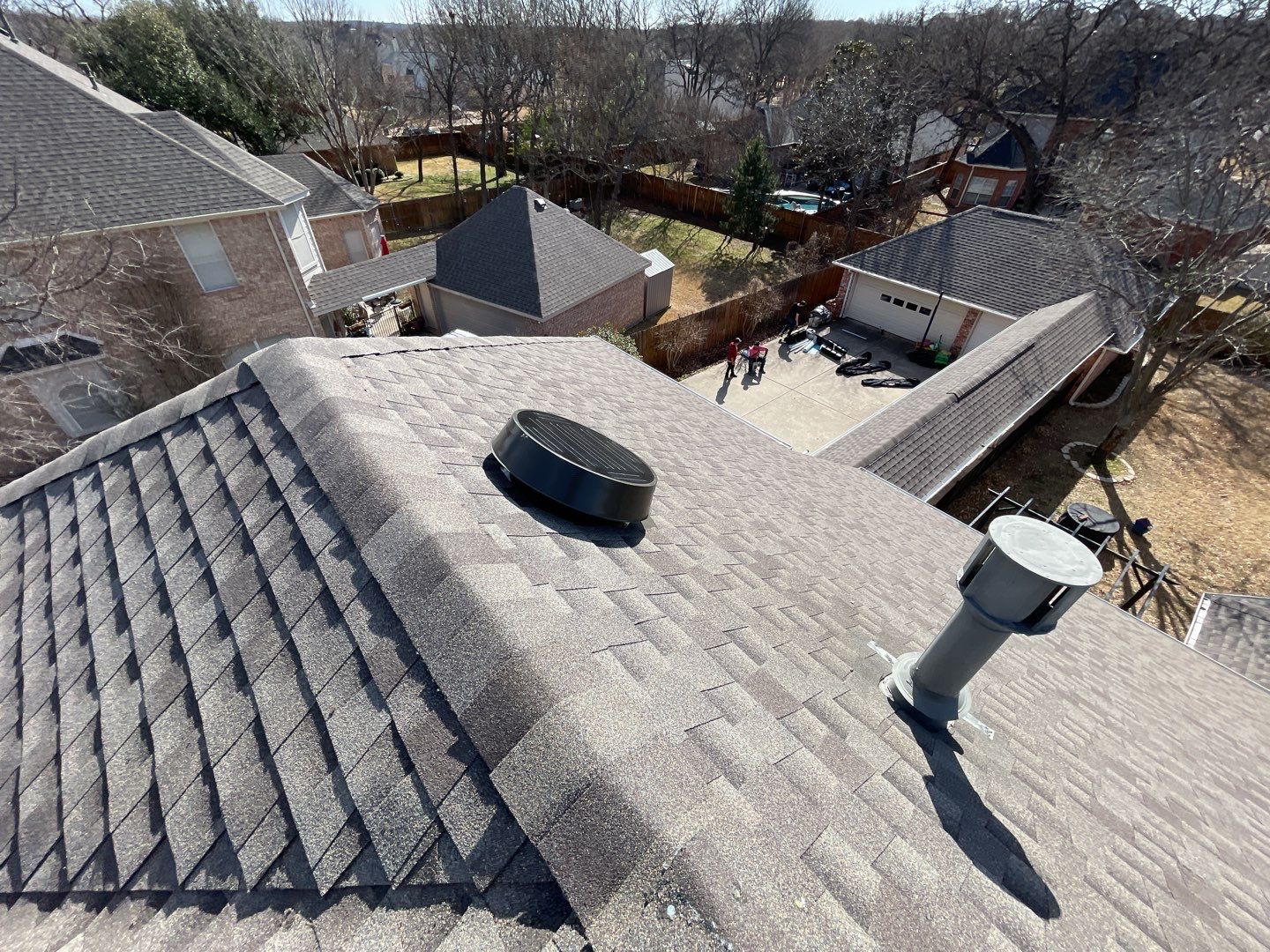 Major storm damage required full roof replacement along with other exterior repairs by First United Roofing & Construction