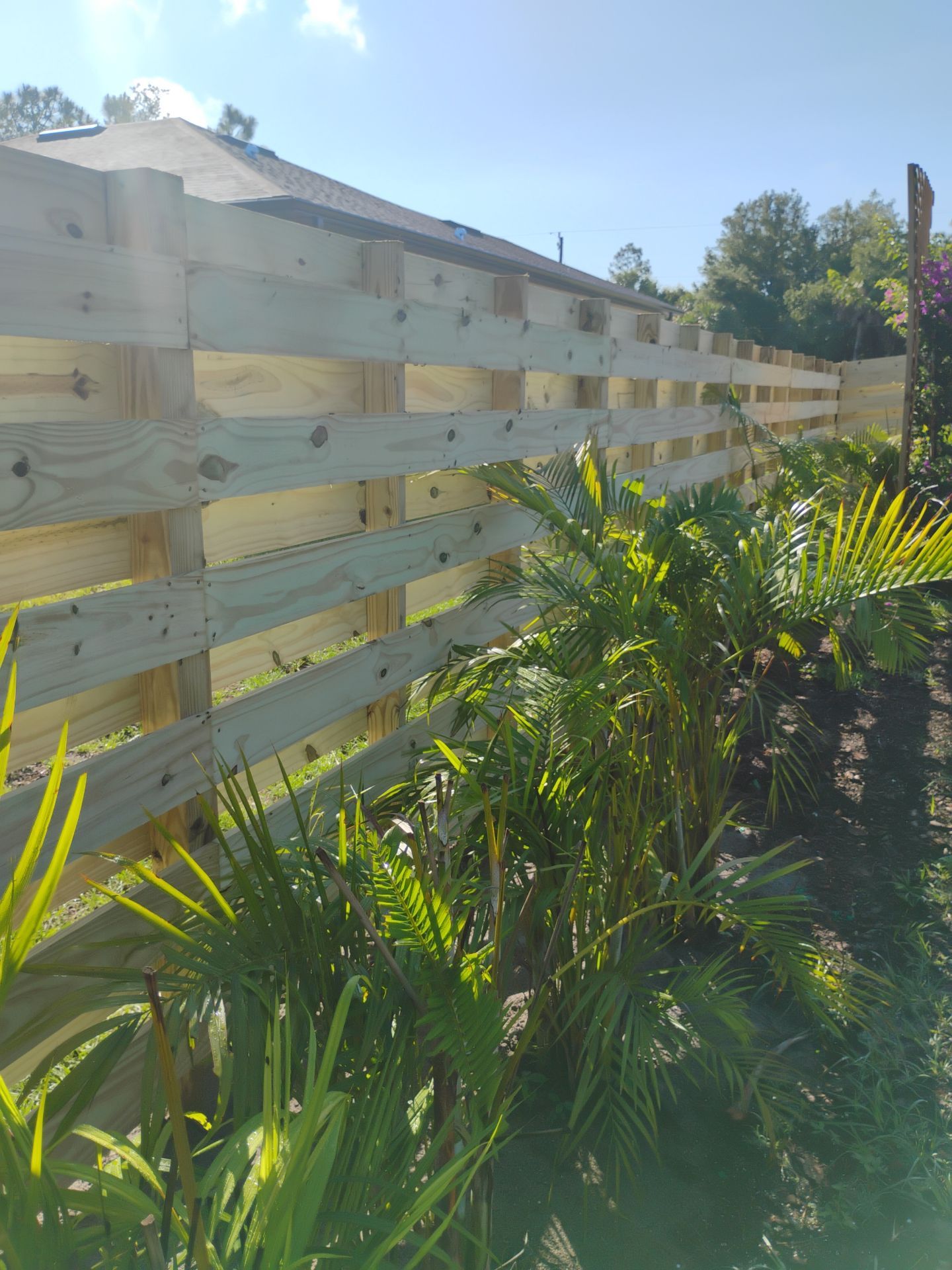 Horizontal Shadowbox Wood in North Port by True Fence LLC