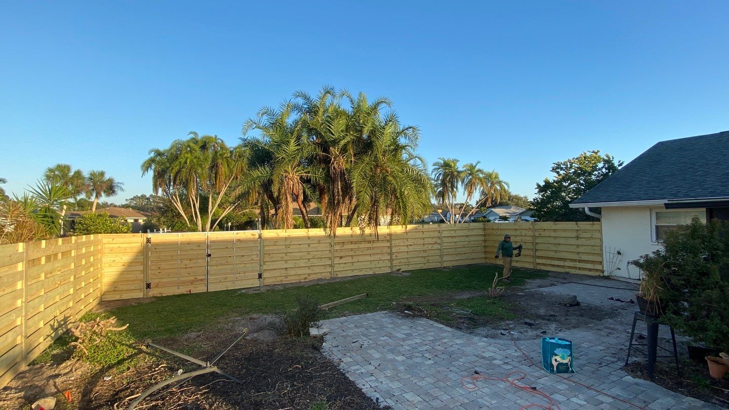 Wood Fence Installation using Shadowbox Wood Fence by Asap fence and gates, LLC