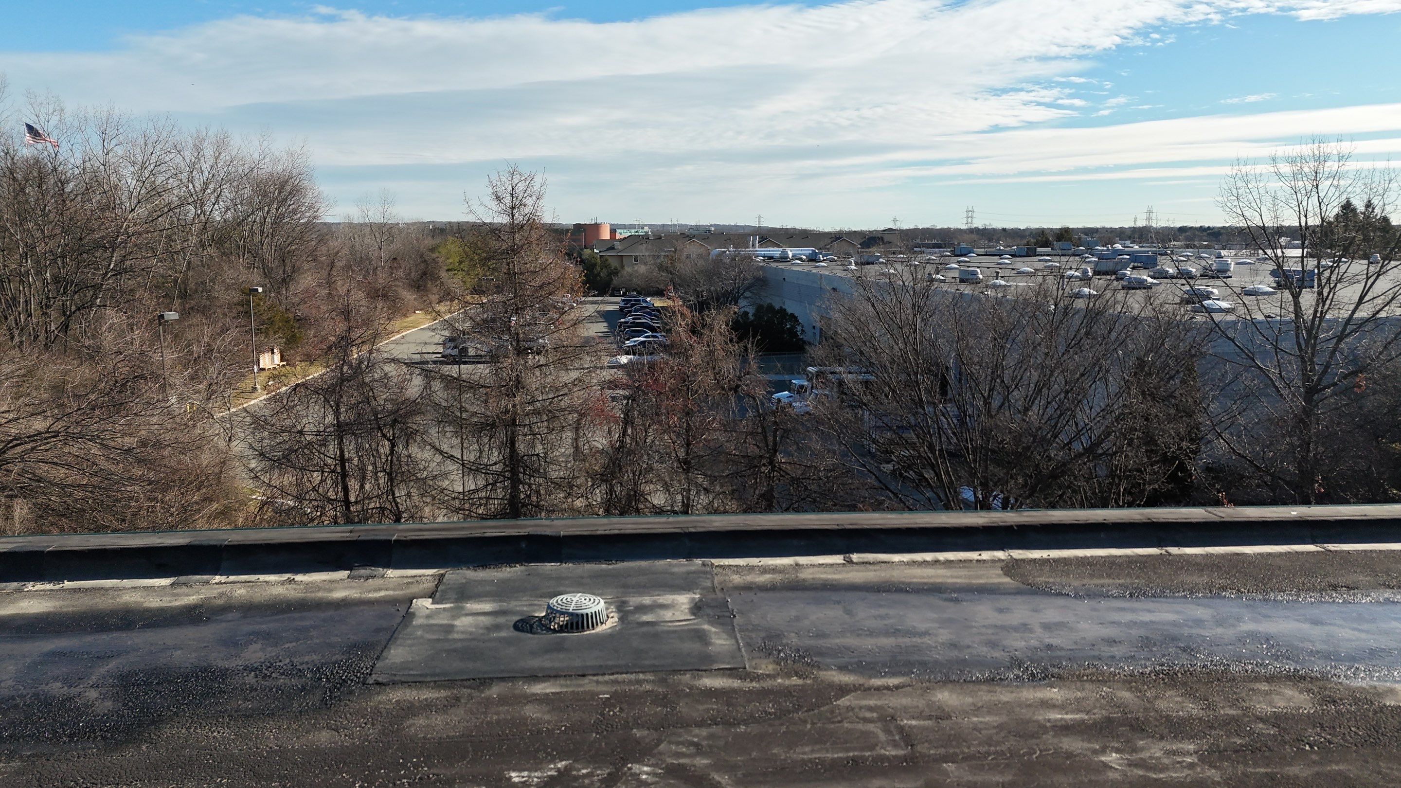 Flat Roof Cleaning | Melville, NY  🏢❄️🚁   by Above All Gutters 