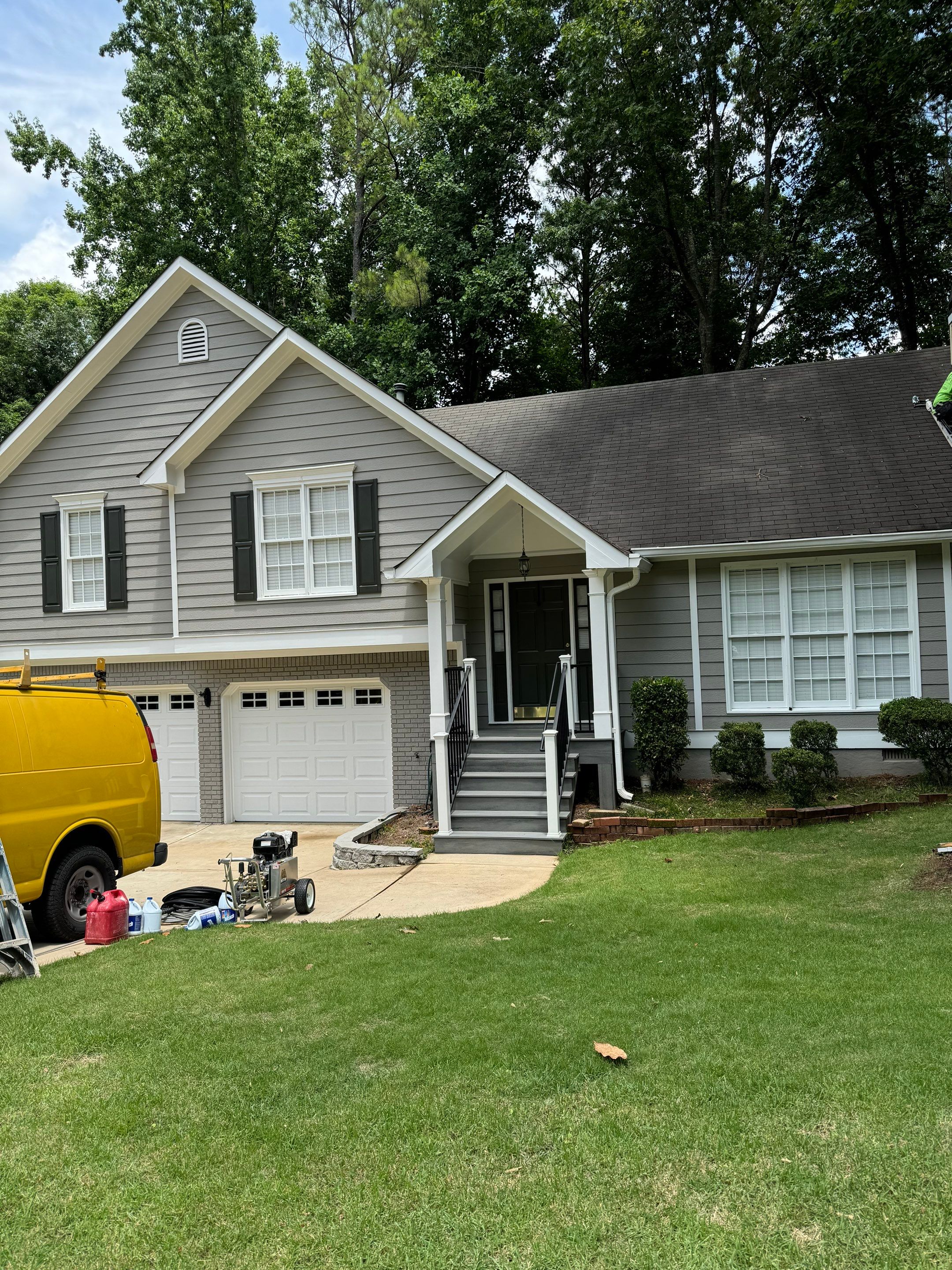 Exterior Painting and Chimney Siding Refresh in Woodstock, Georgia by Swift Home Renovations