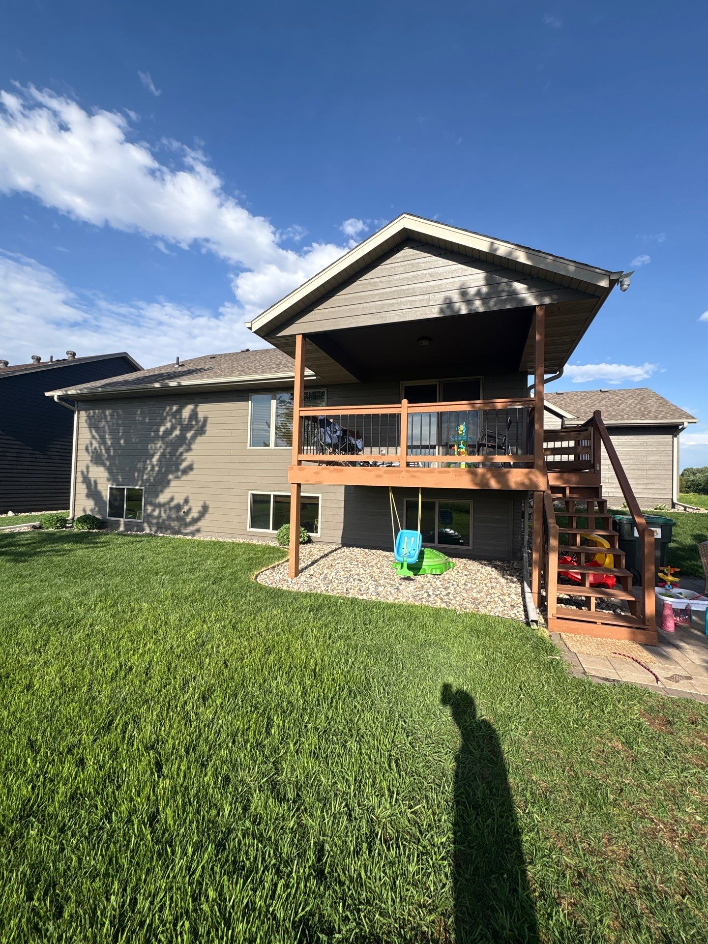 Sioux Falls Residential Exterior Refresh with Fiber Cement Siding by Select Painting, Coatings & Garage Cabinets