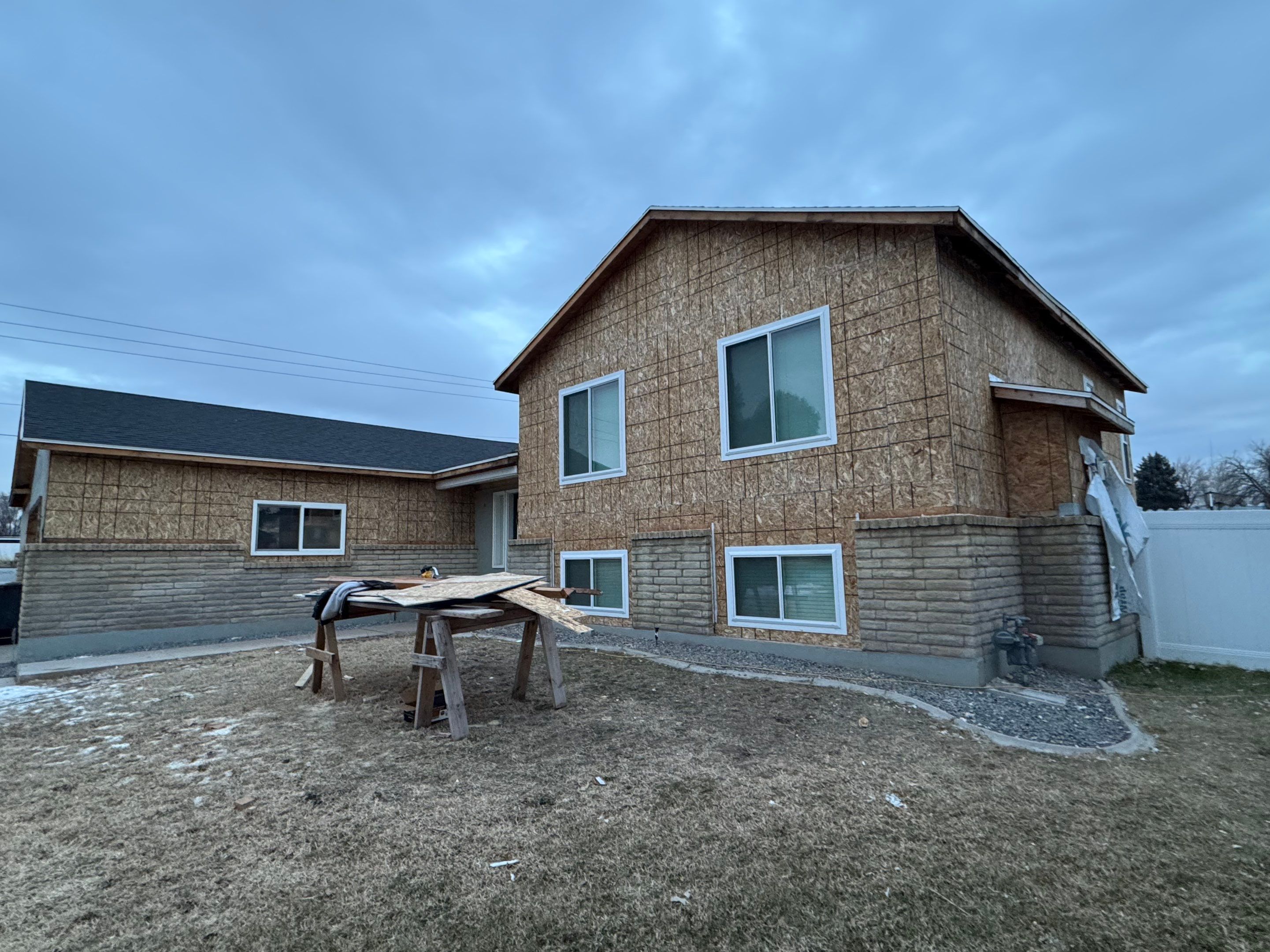 Ogden | Thermal Hardie Upgrade with Mixed Profiles | Pearl Gray by Ideal Siding Utah