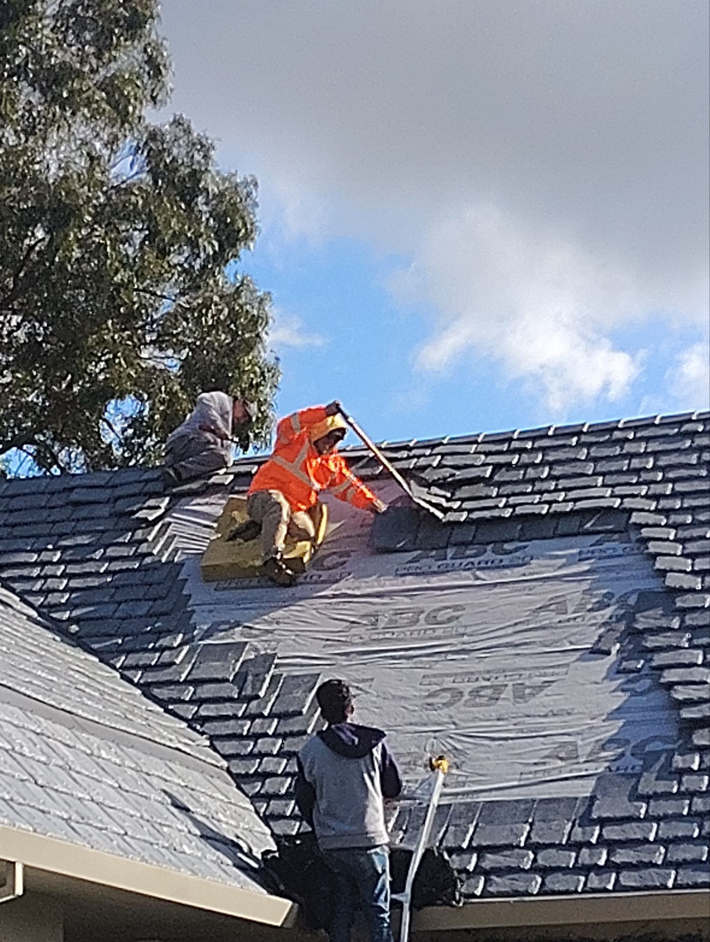 Residential Roofing Installation using Slate by Acker Roofing