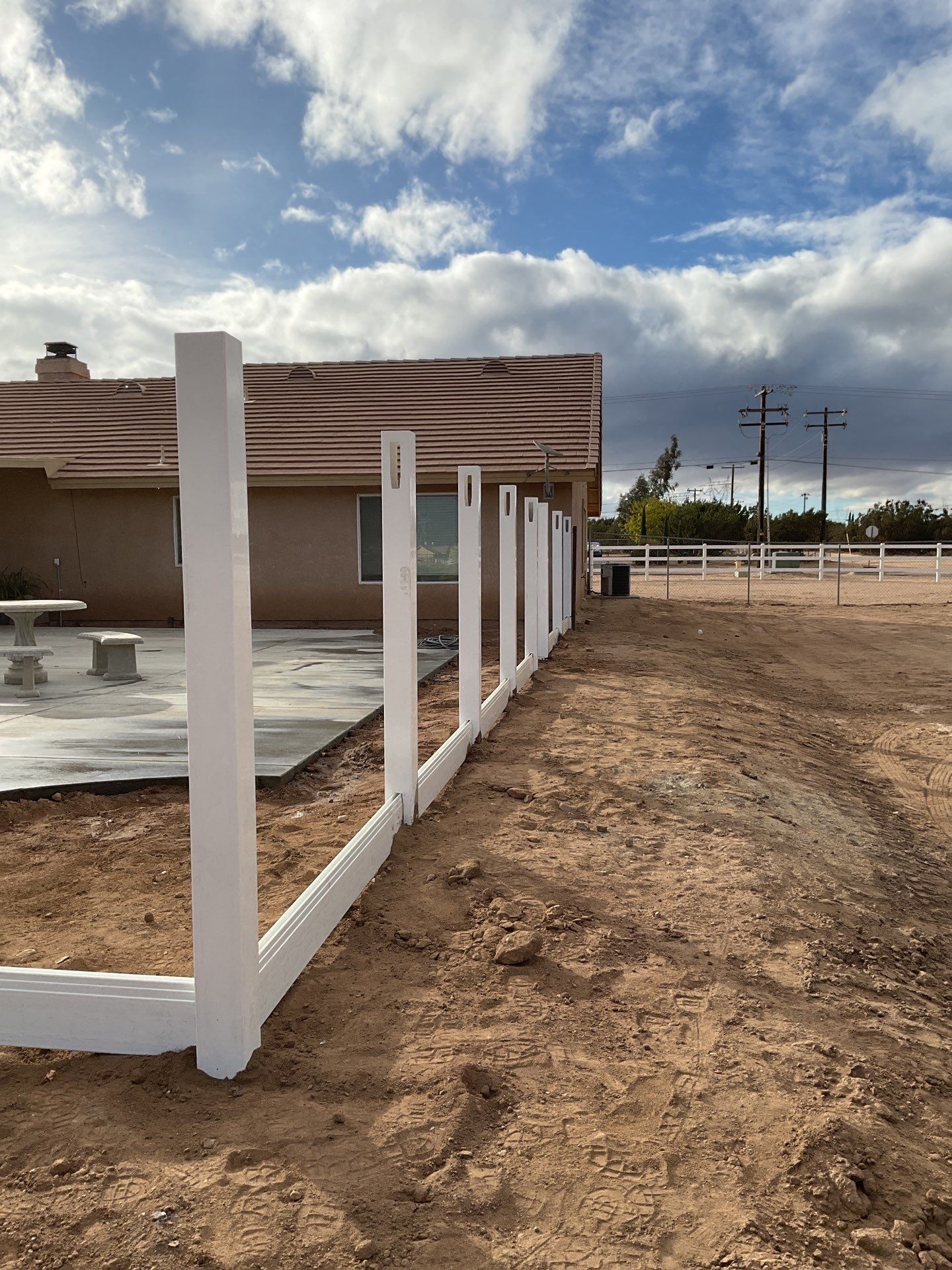 Fence Installation using Vinyl by Fence Guys Inc. 