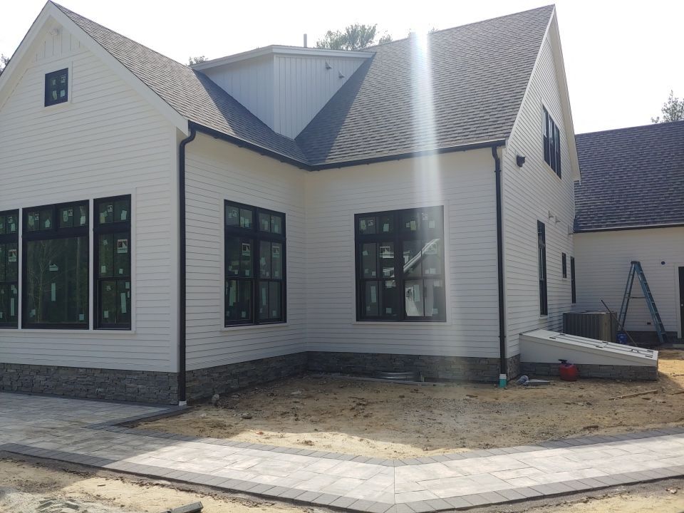 Gutter Installation using 6" Half Round Aluminum Gutter by Gutter Pro Enterprises