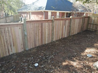 6ft Cedar Good Neighbor Fence 6x6
