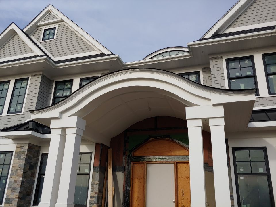 Swansea, MA Gutter Installation using 4x6 Fiberglass Gutter with PVC Bed Moulding by Gutter Pro Enterprises