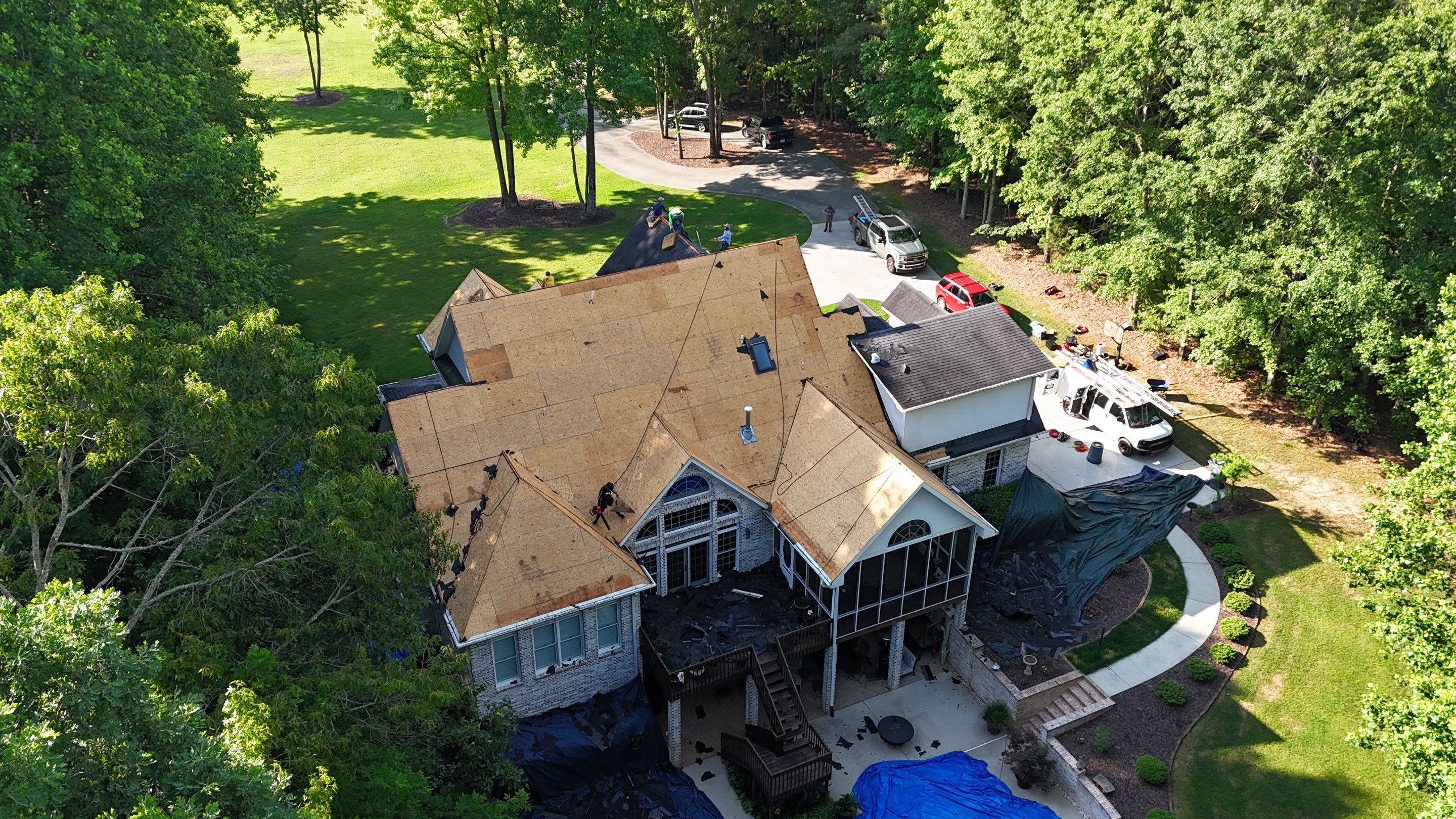 Insurance Paid Architectural Shingle Roof Replacement for Simpsonville Residence by Roofers LLC