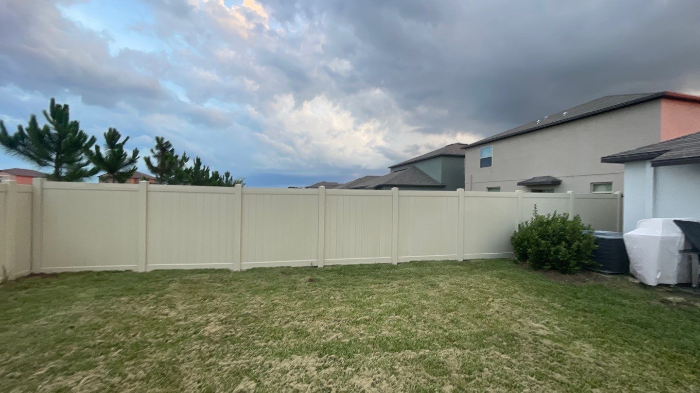 Sun City Center, FL 6ft. Tall Tan Vinyl Privacy Fence  by Asap fence and gates, LLC