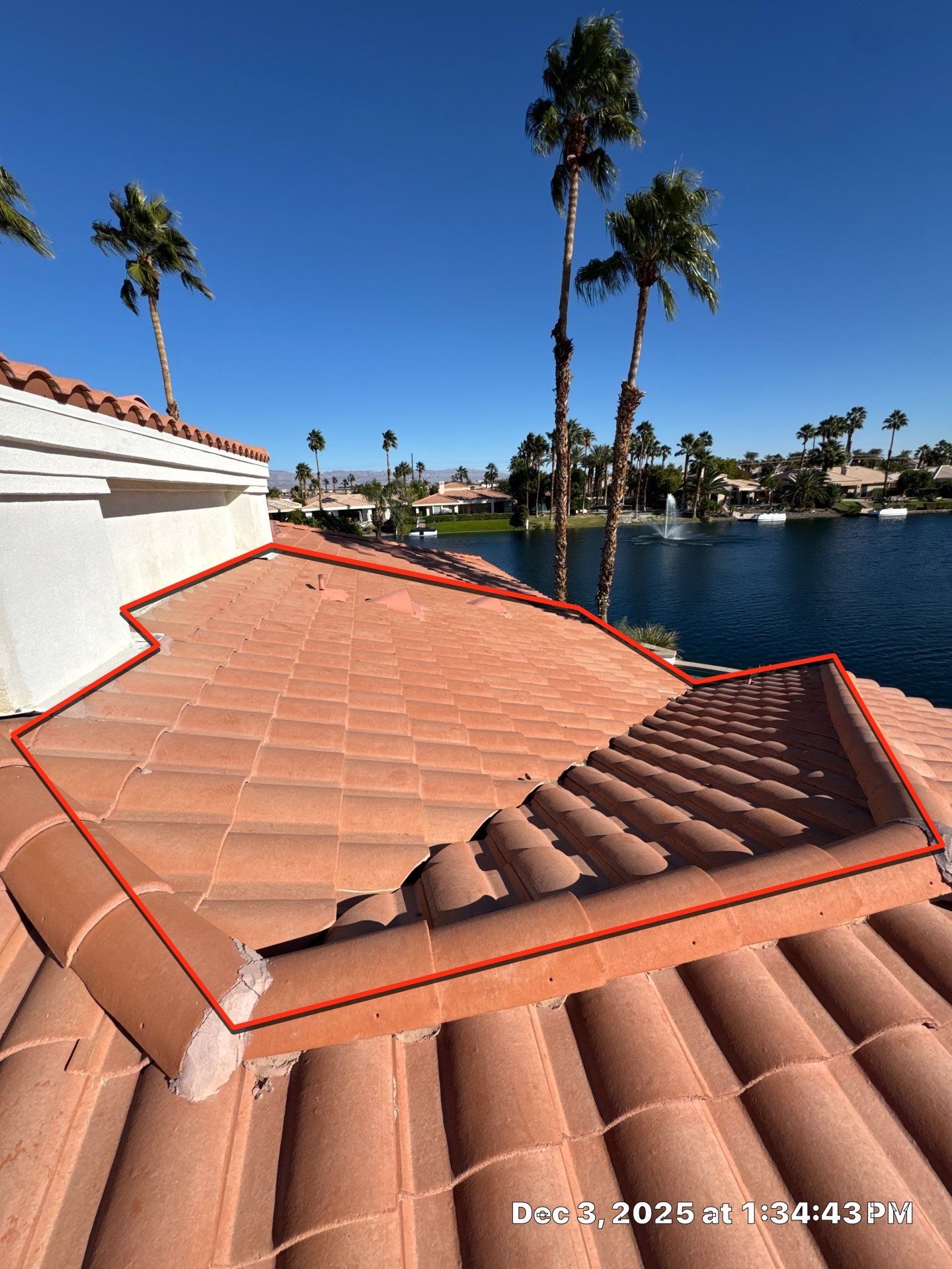 Project in La Quinta by Desert Roof Concepts